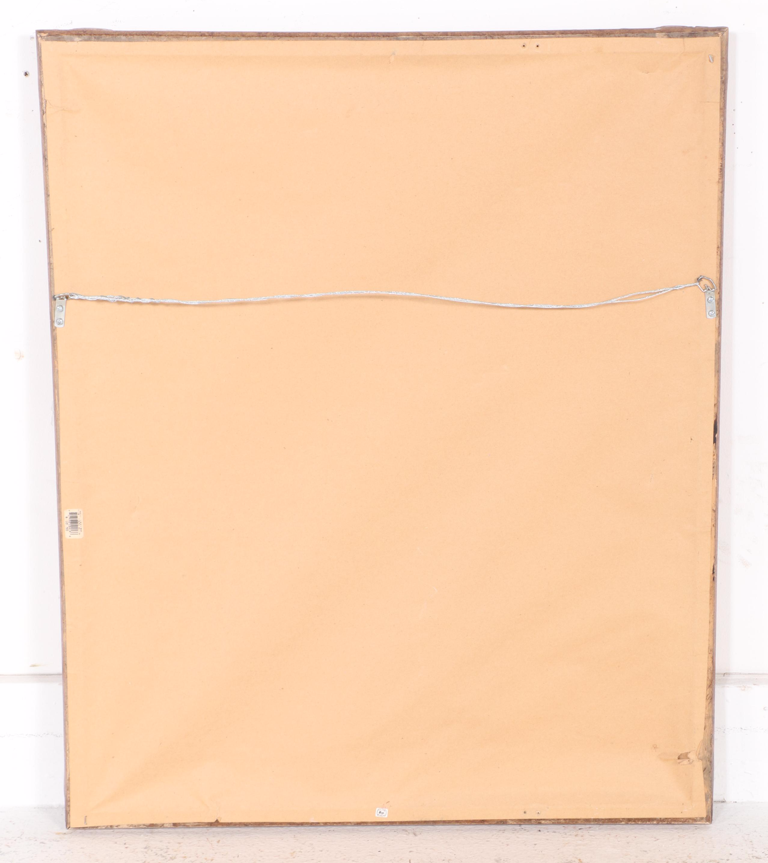 Regency Style Giltwood and Gesso with Ebonized Wood Wall Mirror, Vintage