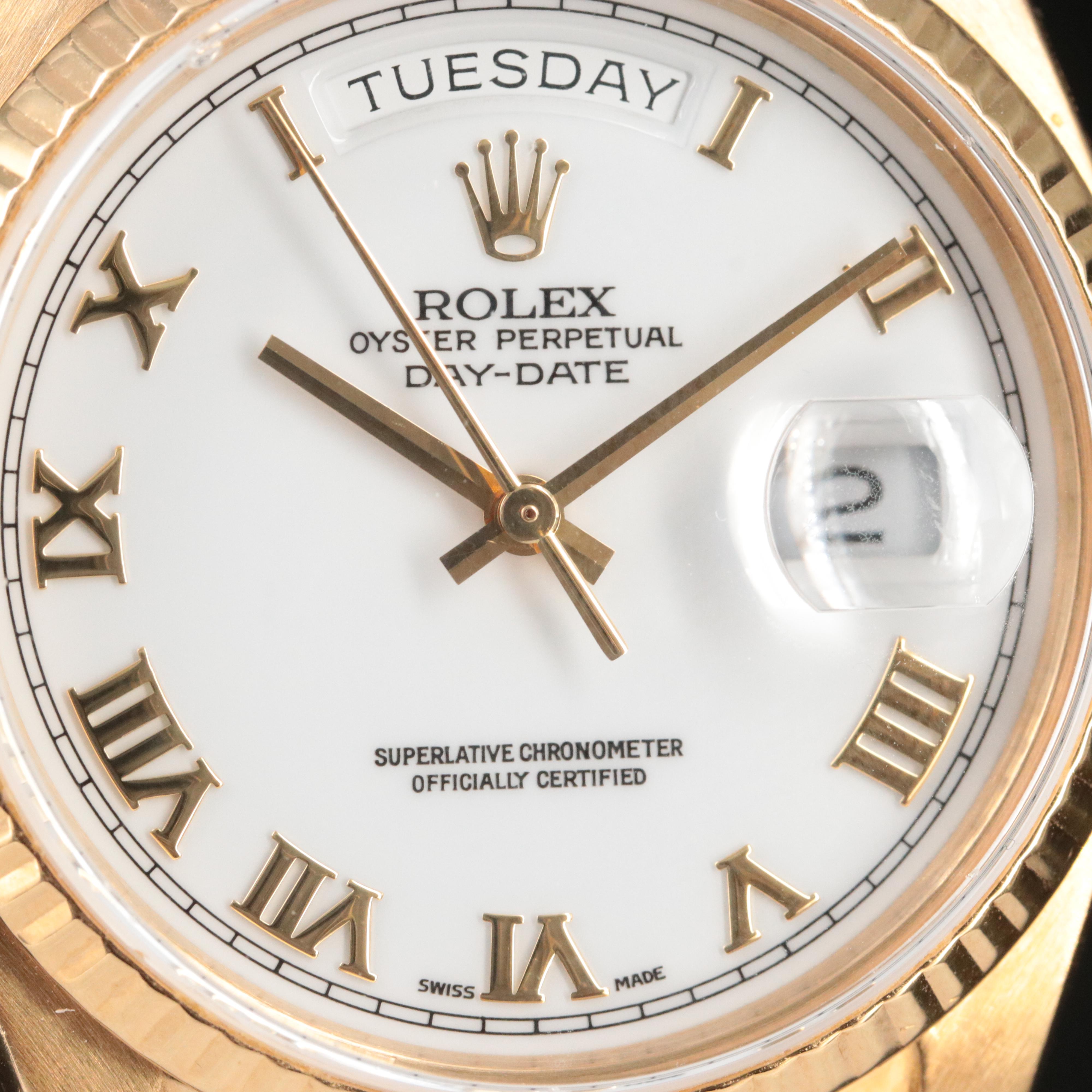 Rolex Day-Date 18038 18K Gold Automatic Watch
