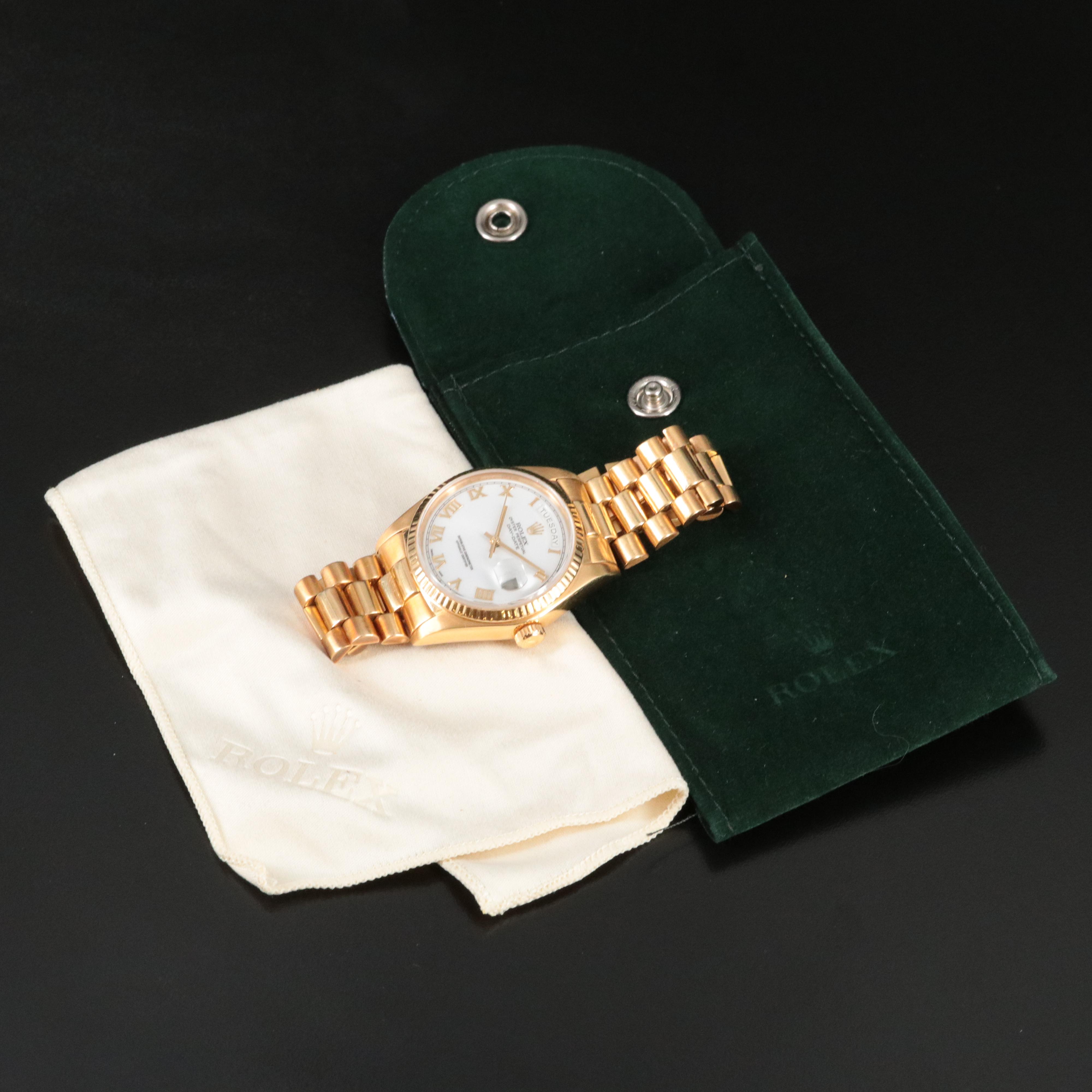 Rolex Day-Date 18038 18K Gold Automatic Watch