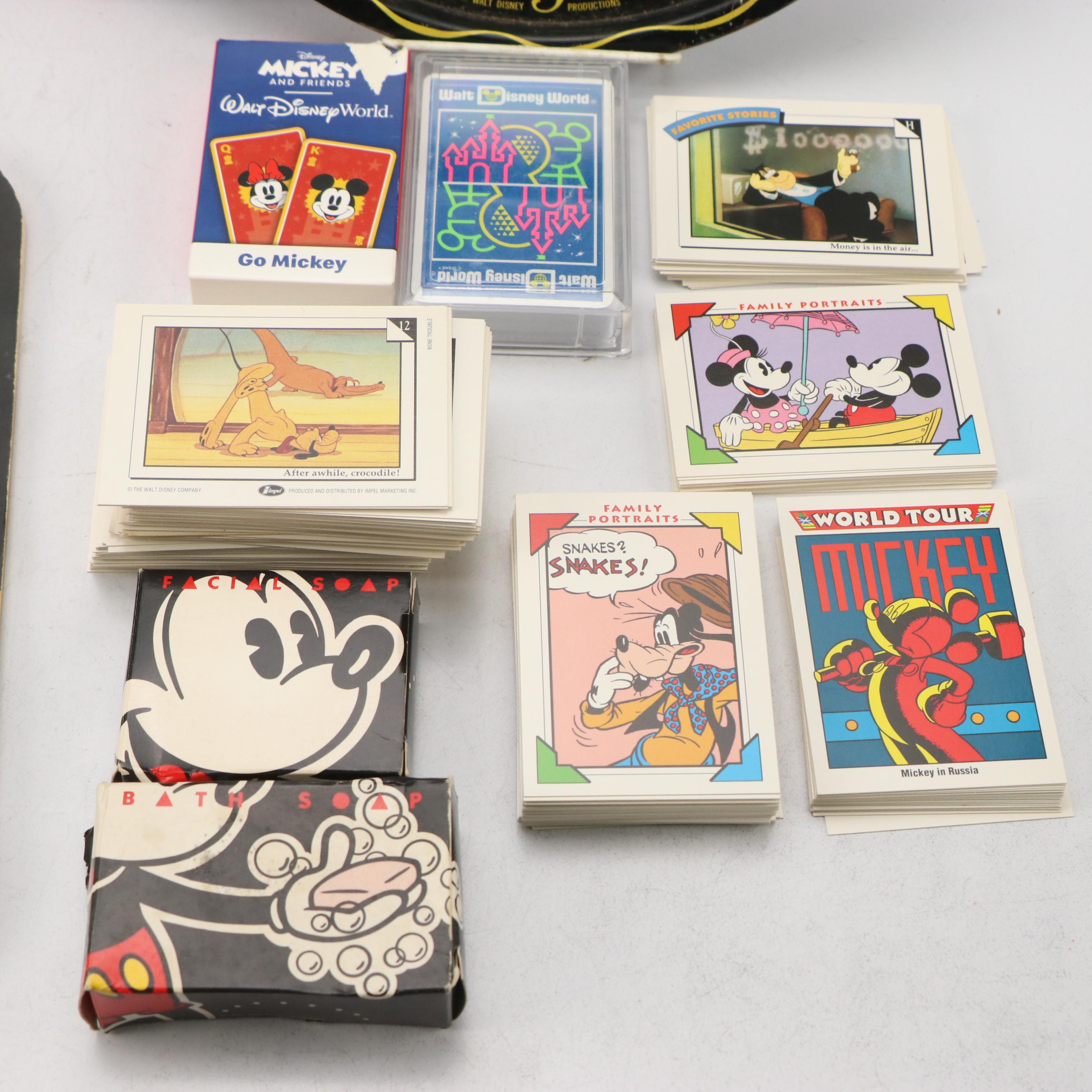 Disney World and Disneyland Souvenirs Including Magic Kingdom Club Gold Card Bag