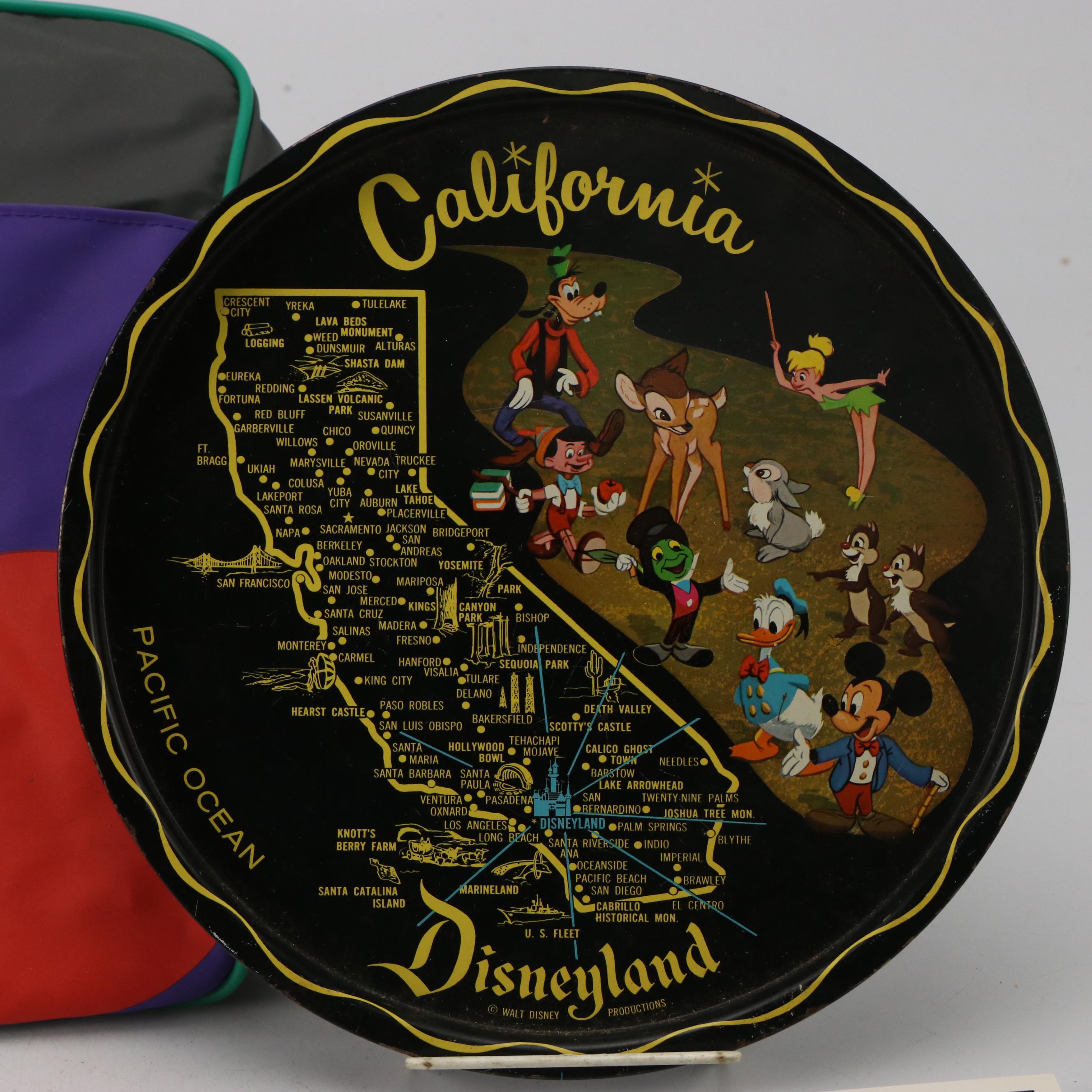 Disney World and Disneyland Souvenirs Including Magic Kingdom Club Gold Card Bag