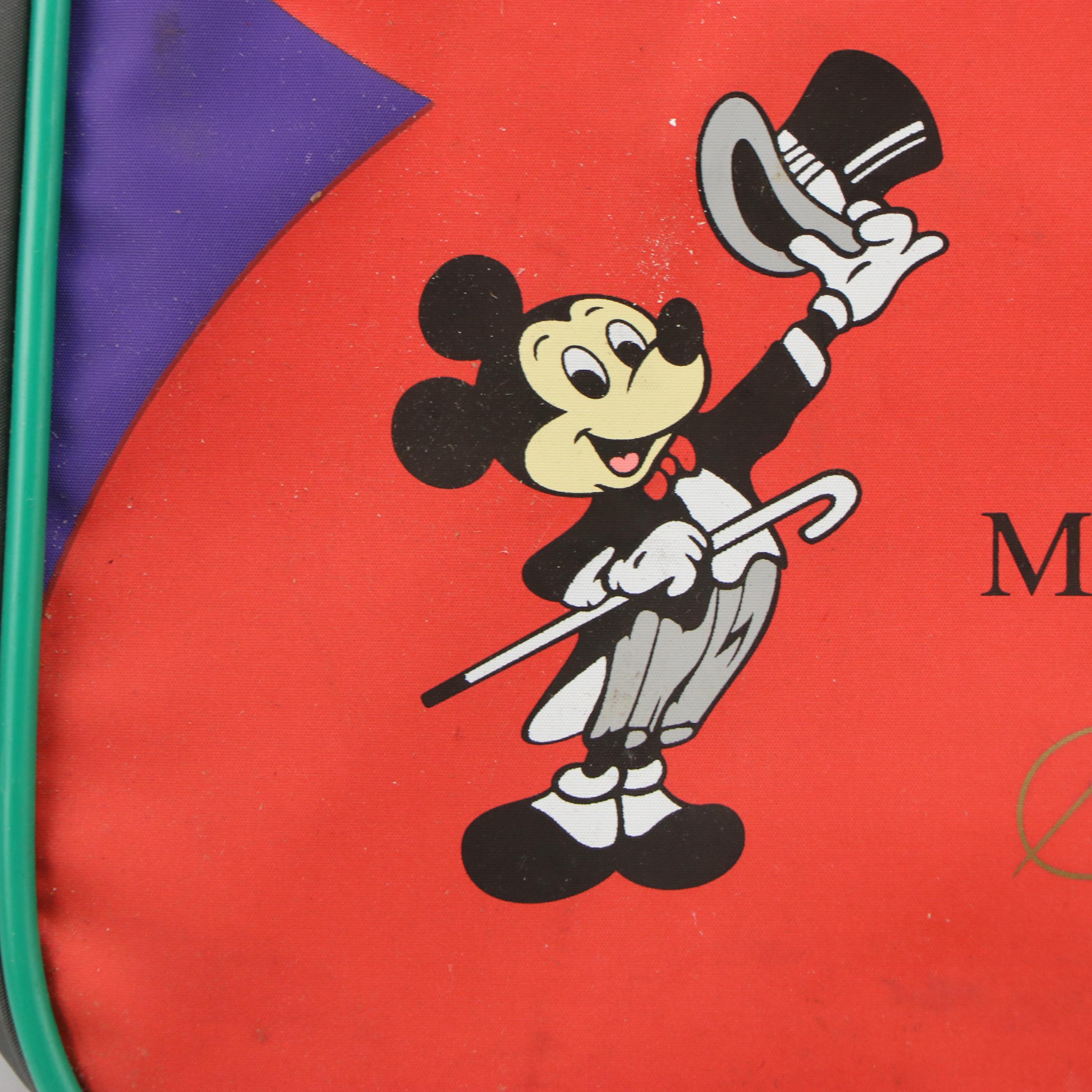 Disney World and Disneyland Souvenirs Including Magic Kingdom Club Gold Card Bag