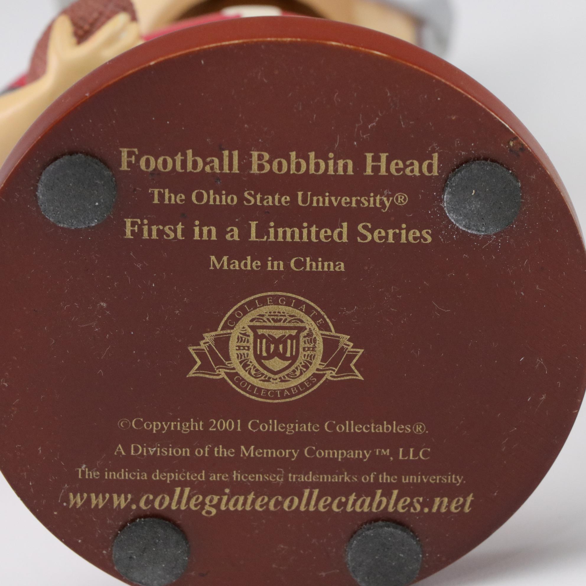 Ohio State Buckeye Bobbleheads and Figurines with ""Woody" and "Brutus