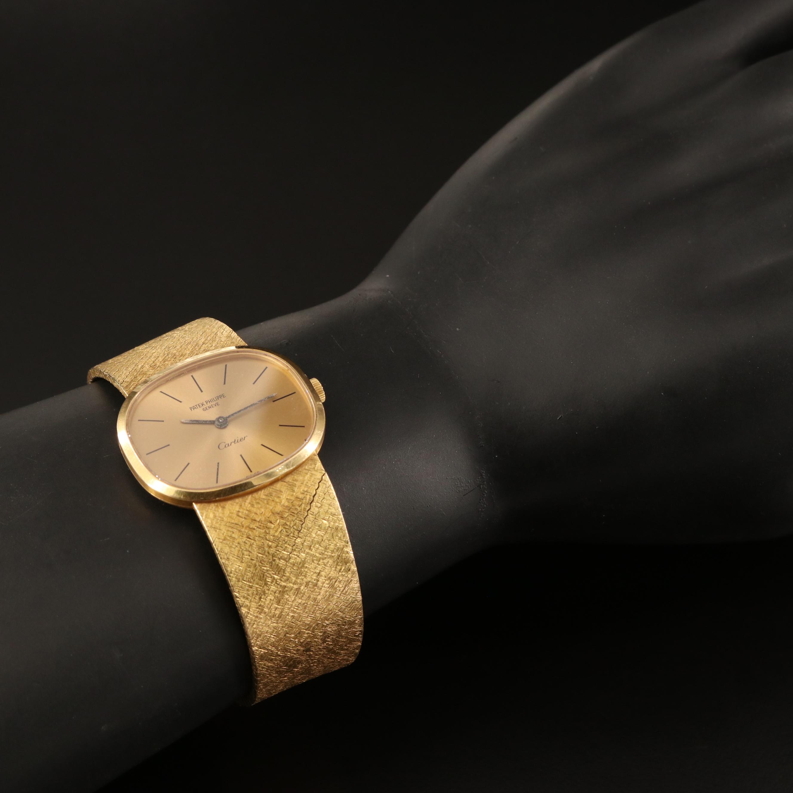 Patek Philippe Golden Ellipse Ref.3545 Cartier Signed Watch