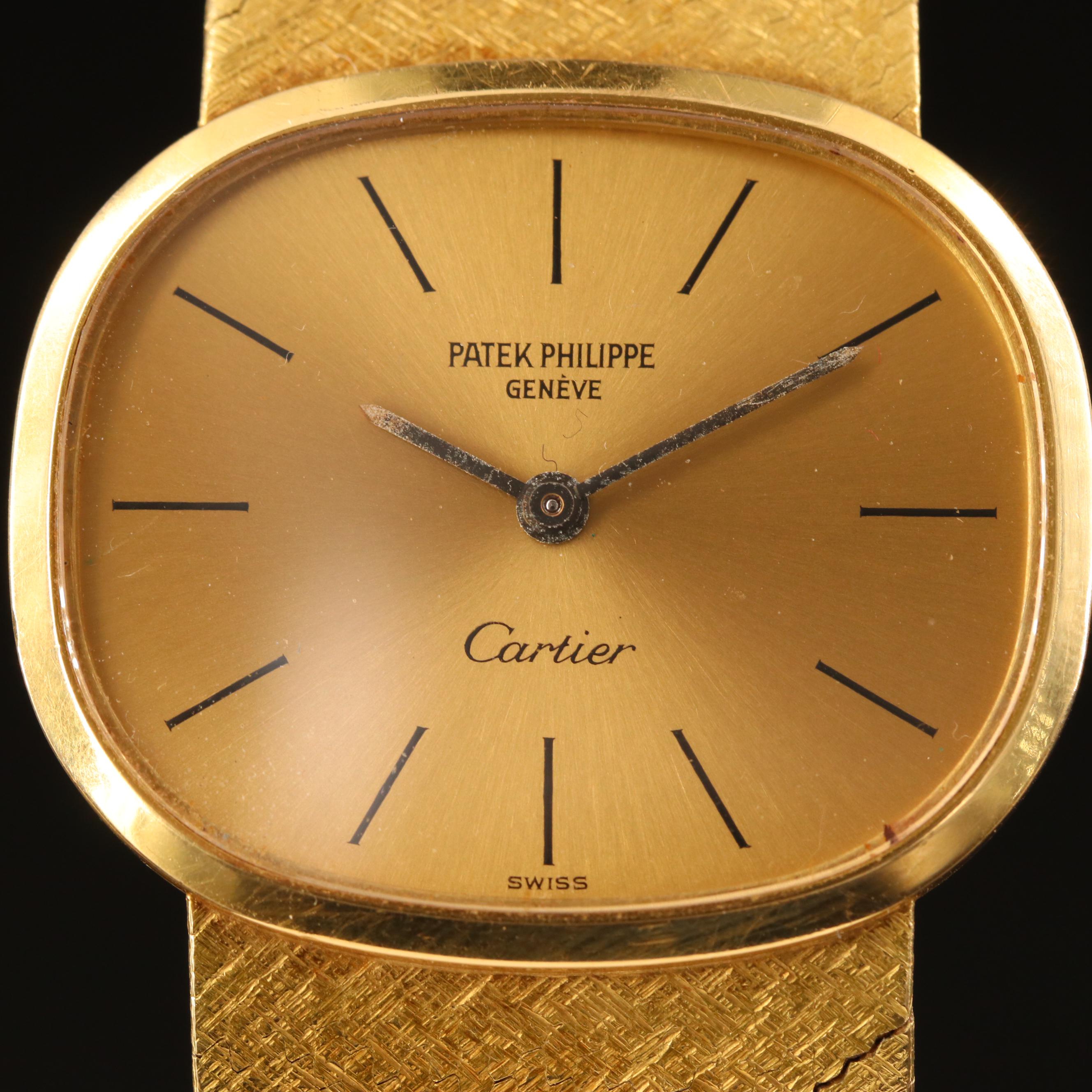 Patek Philippe Golden Ellipse Ref.3545 Cartier Signed Watch