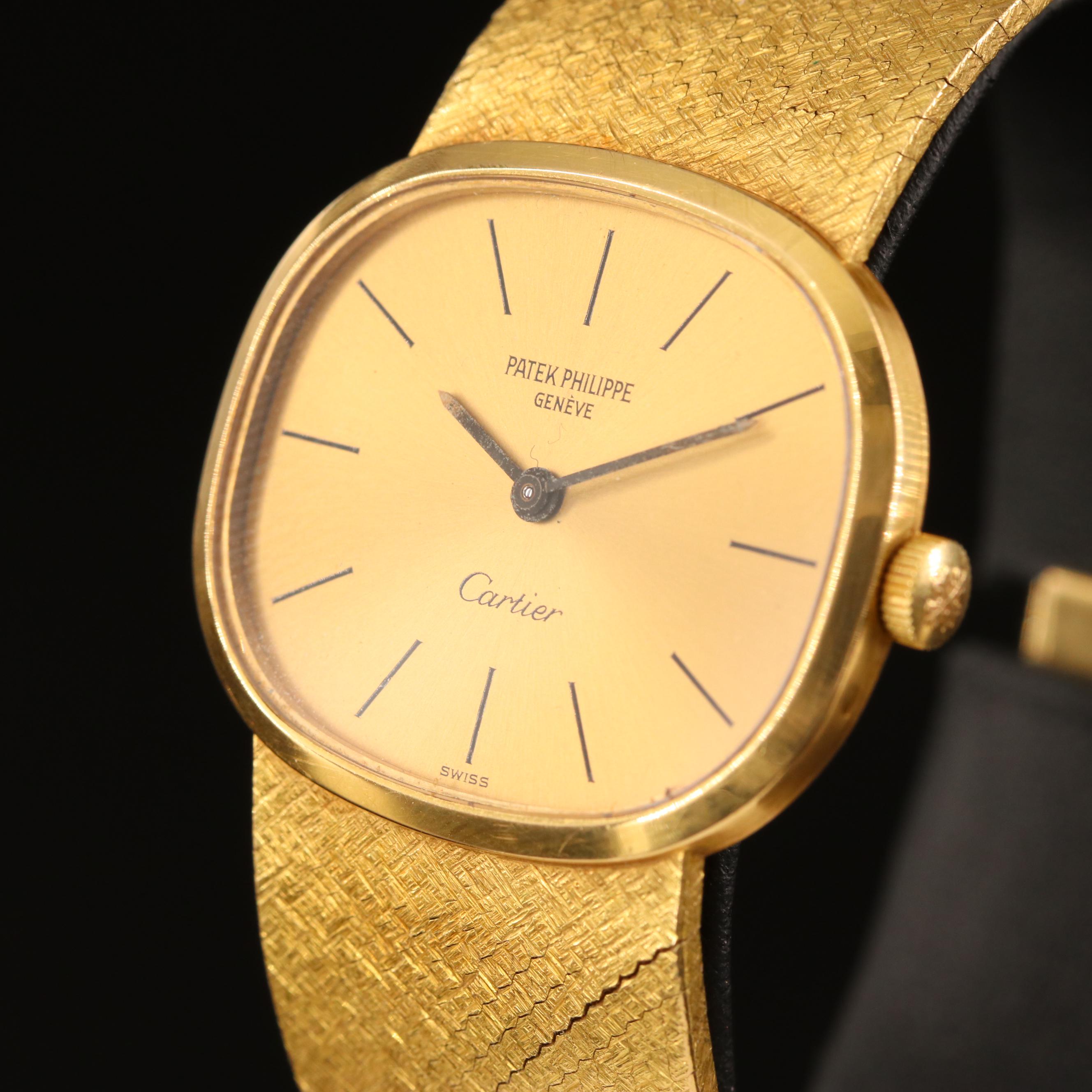Patek Philippe Golden Ellipse Ref.3545 Cartier Signed Watch