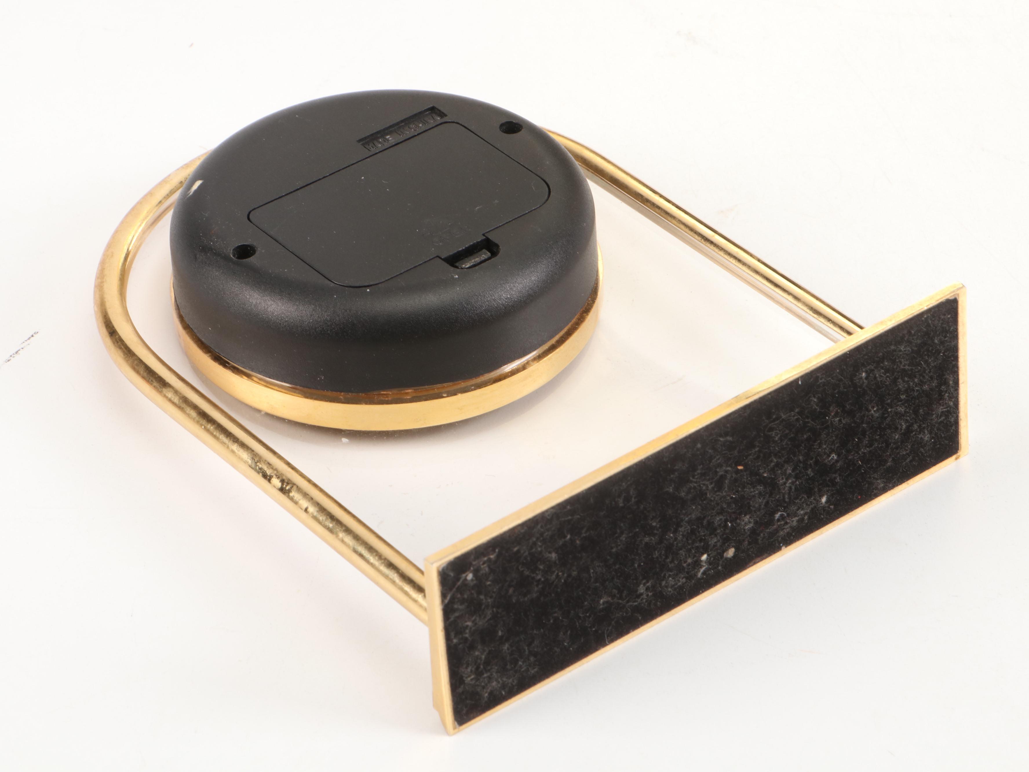 Bulova Carriage with Danbury Desk Clock and Portal Shaped Mirror