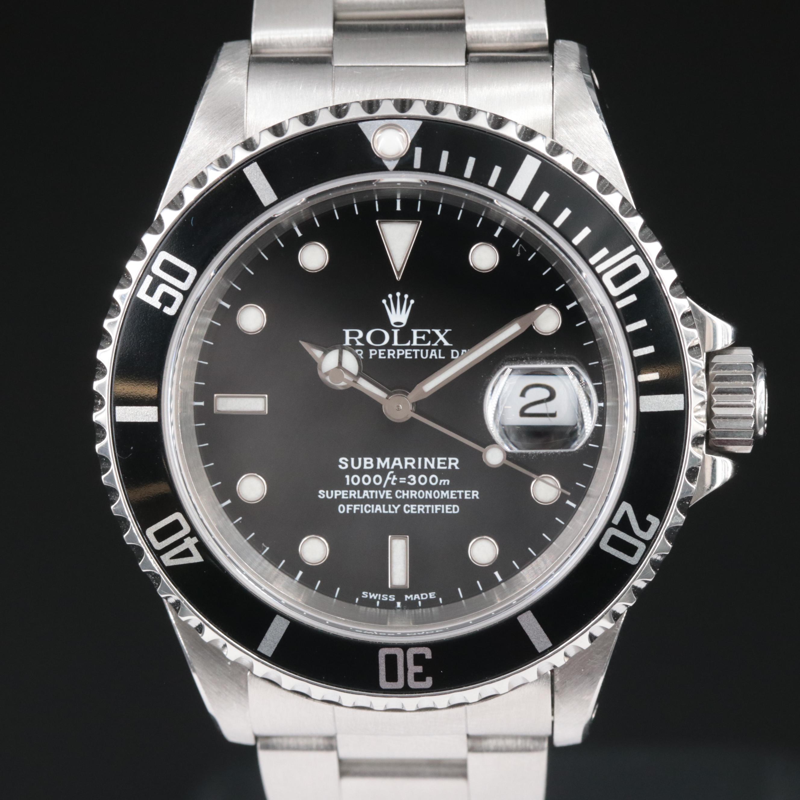 Rolex Submariner Date 16610 Automatic Watch