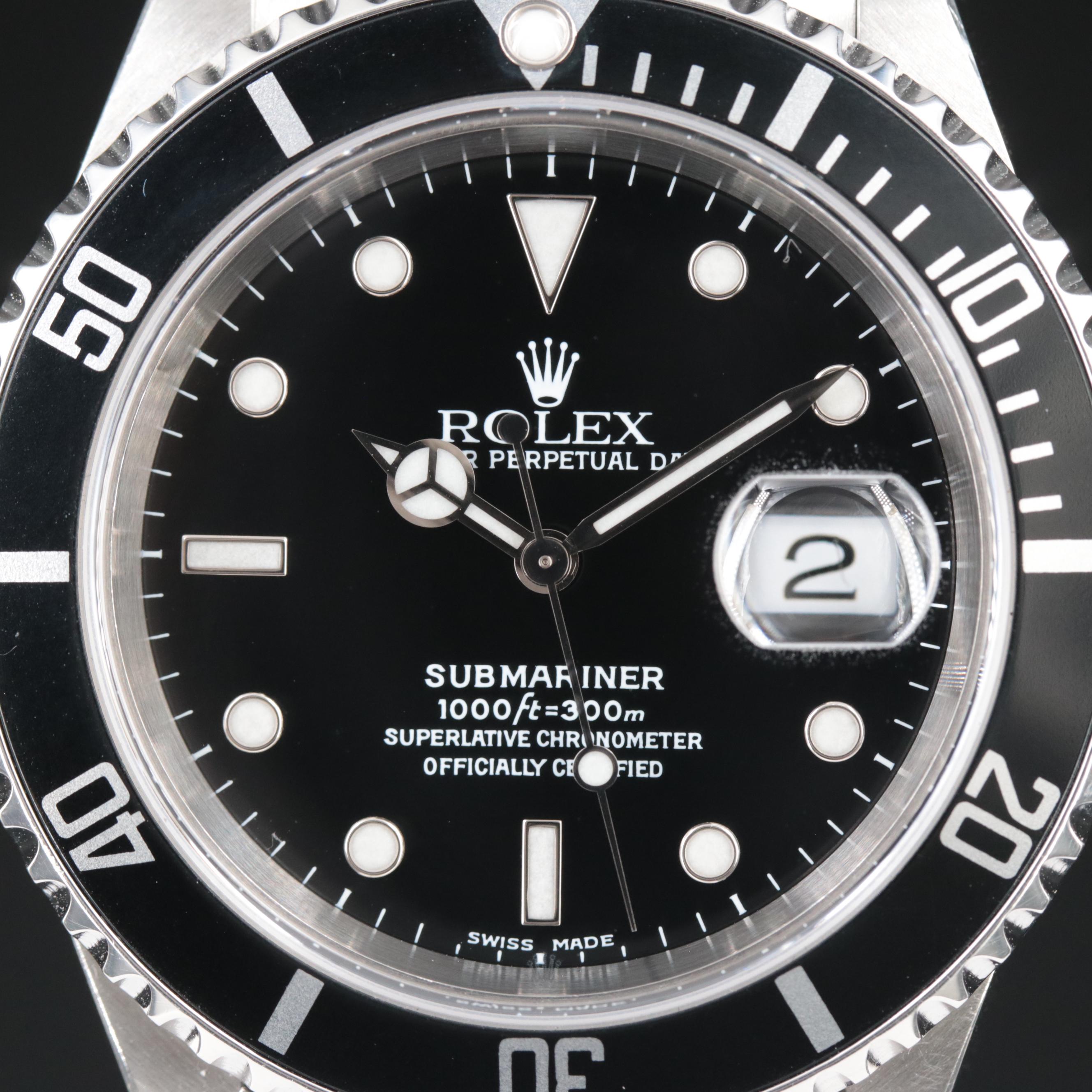 Rolex Submariner Date 16610 Automatic Watch