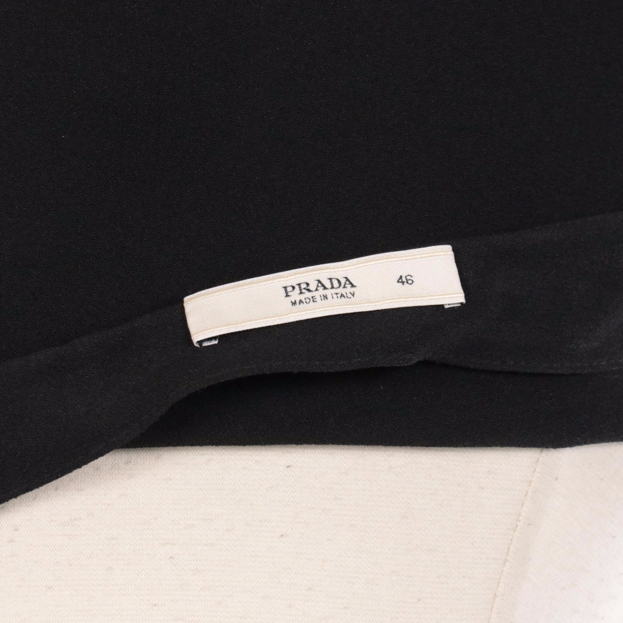 Prada Black Midi Skirt