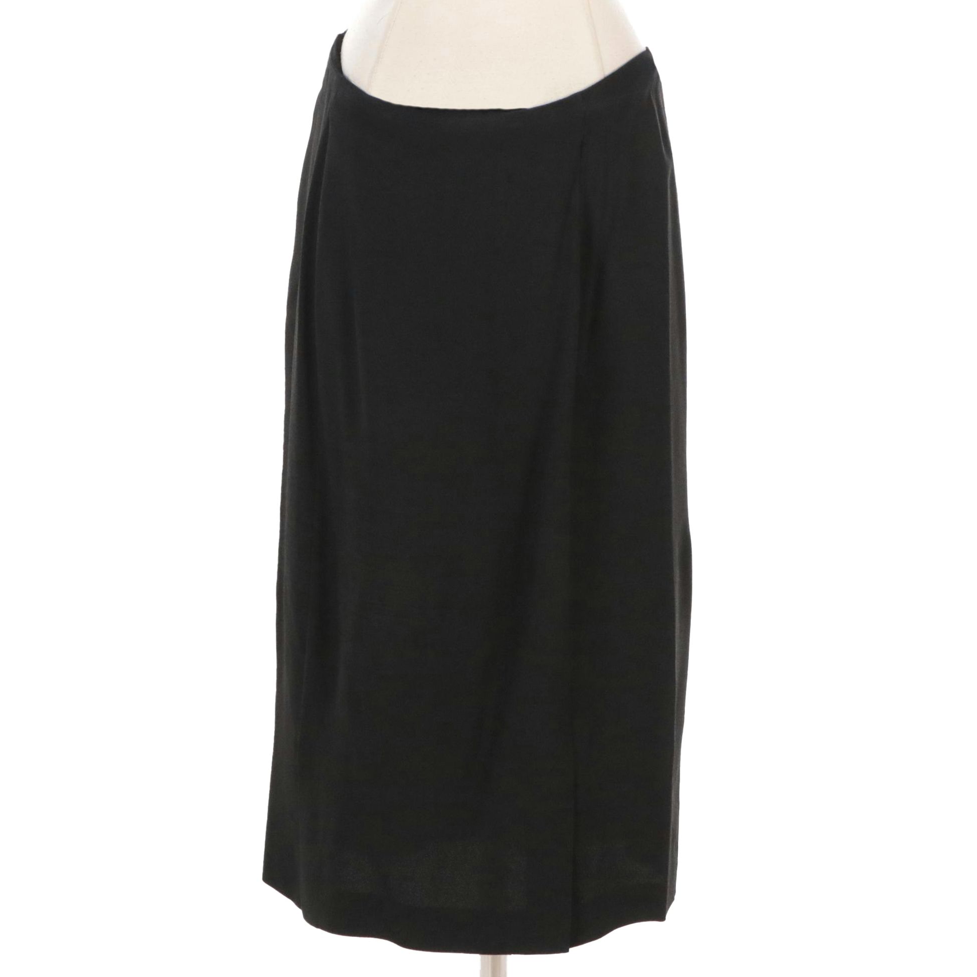 Prada Black Midi Skirt