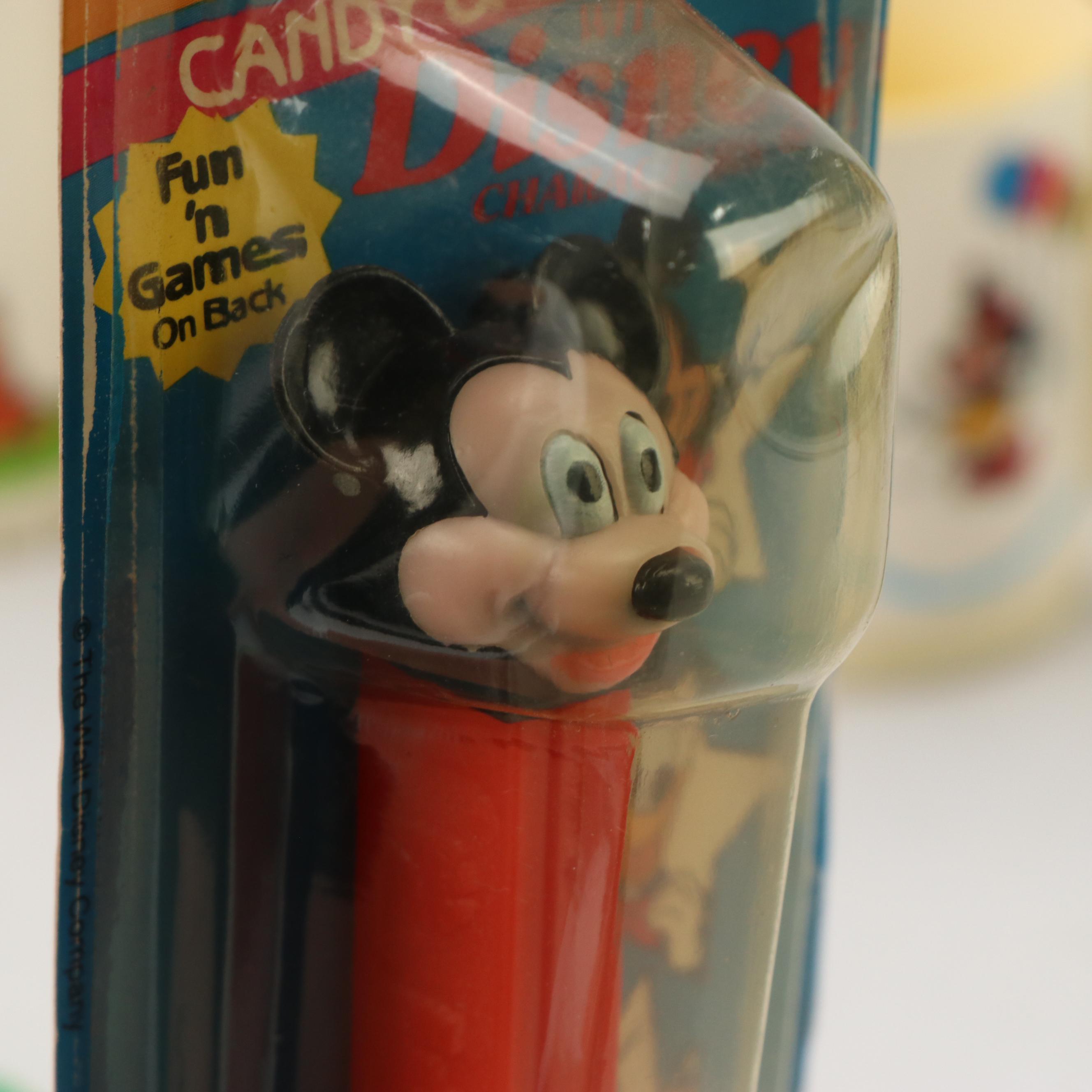 Disney and Garfield Cups with Mickey PEZ Dispensers, Disney Dominoes & More