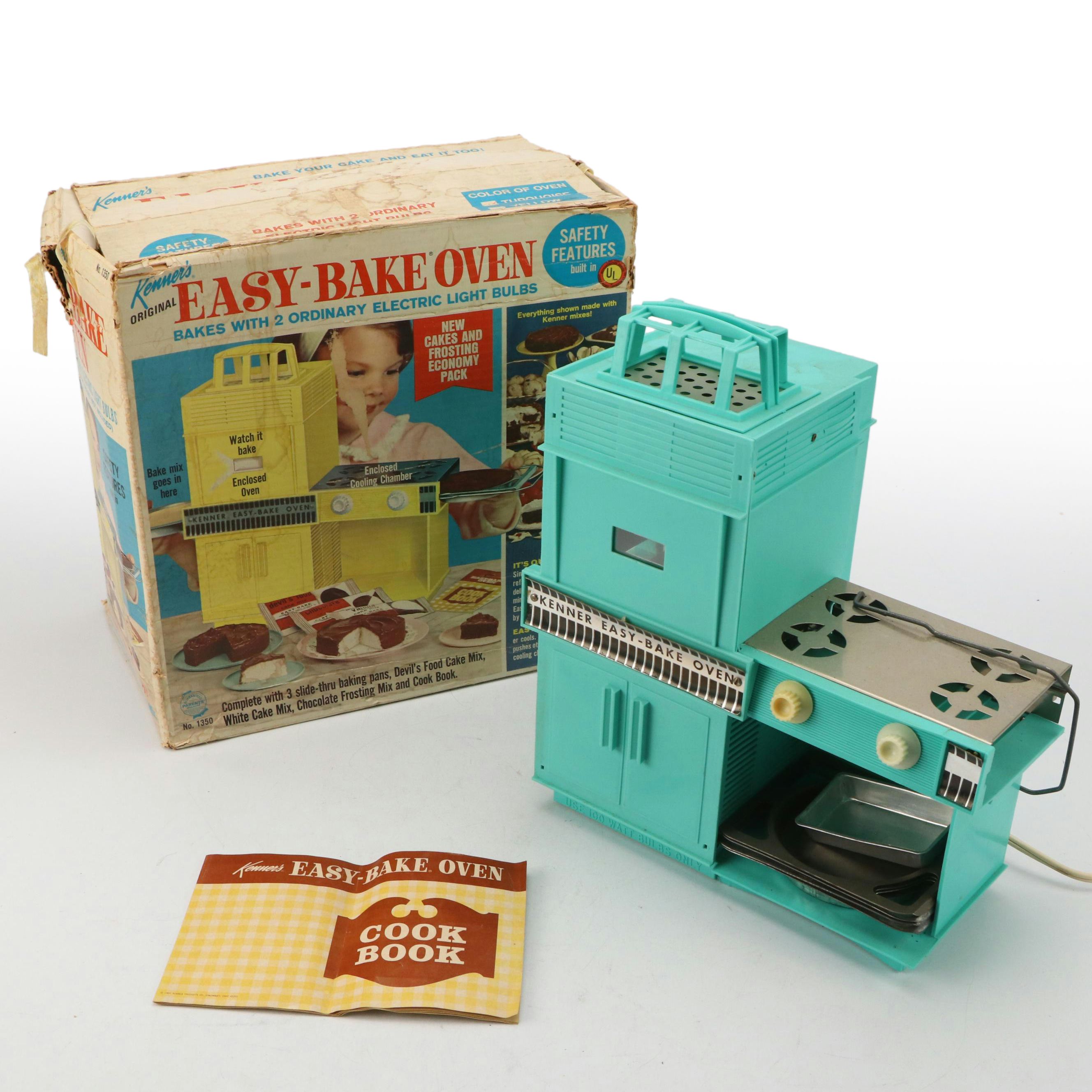 Kenner's Original Easy-Bake Oven with Cookbook and Original Box, 1960s