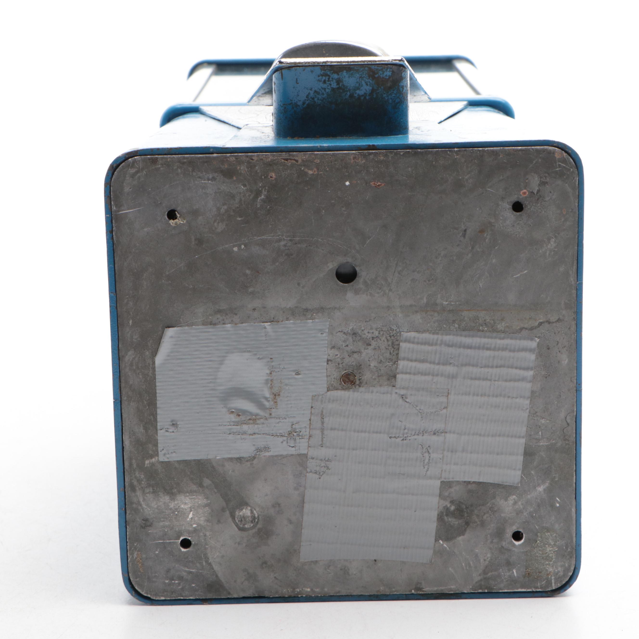 Oak "Vista" Blue Candy Dispensing Machine, Late 20th Century