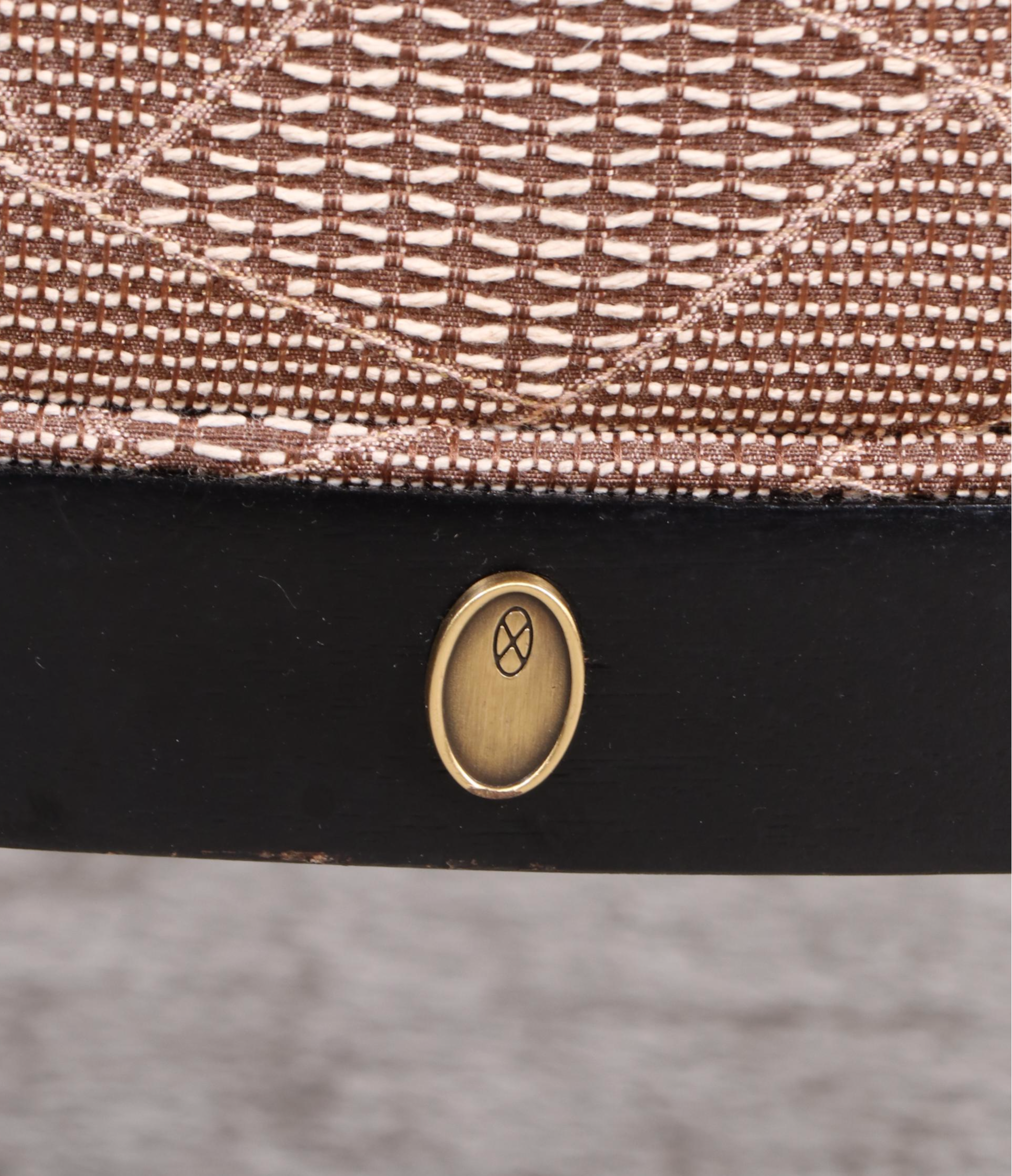 Pair of Barbara Barry for Henredon Wingback Armchairs w/ Baker Furniture Ottoman