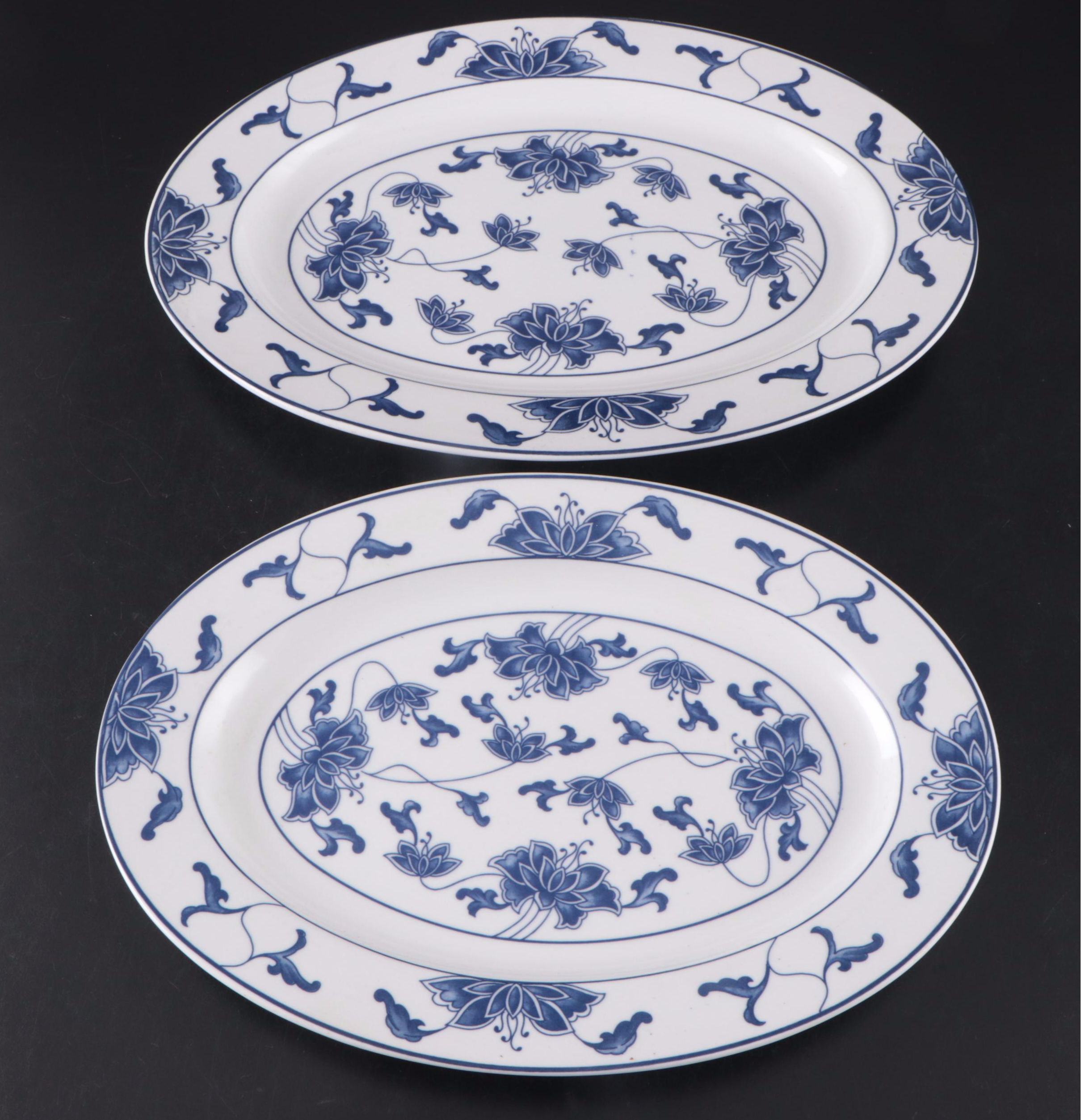 Chinese Tatung Blue and White Ceramic Dinnerware