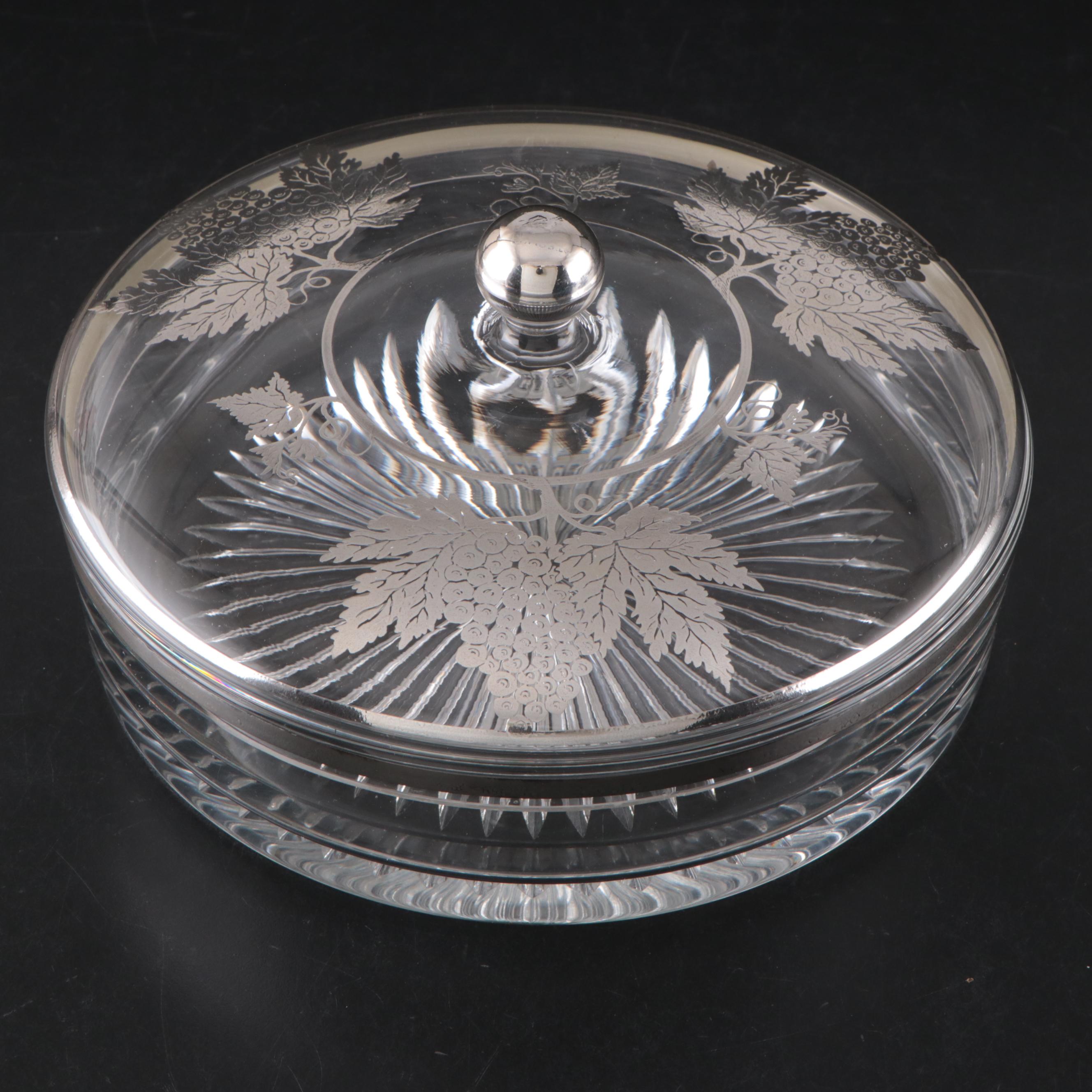 Heisey with Other Silver Overlay Glass Tableware