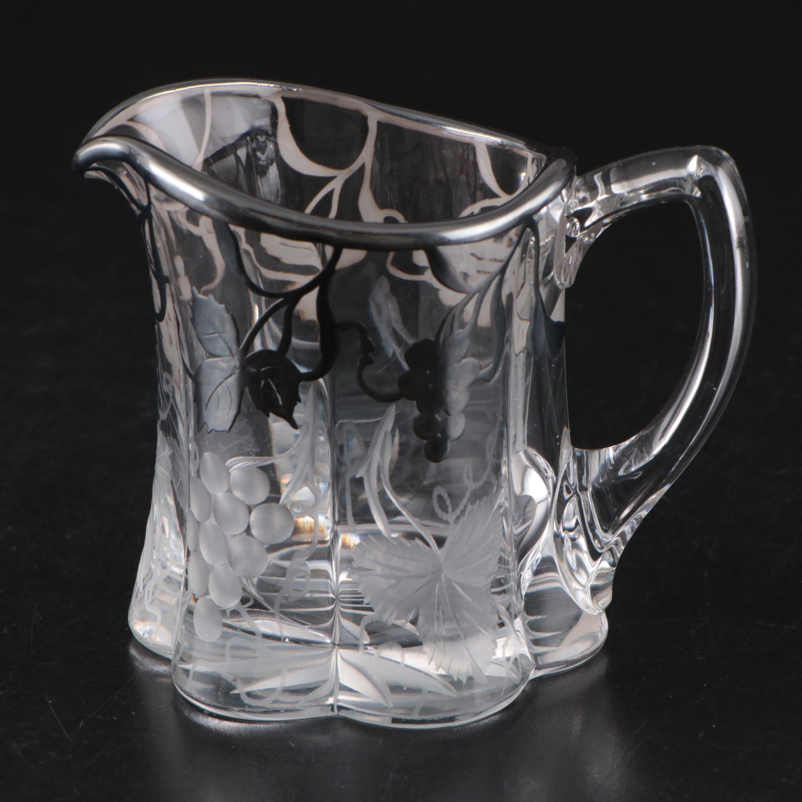 Heisey with Other Silver Overlay Glass Tableware