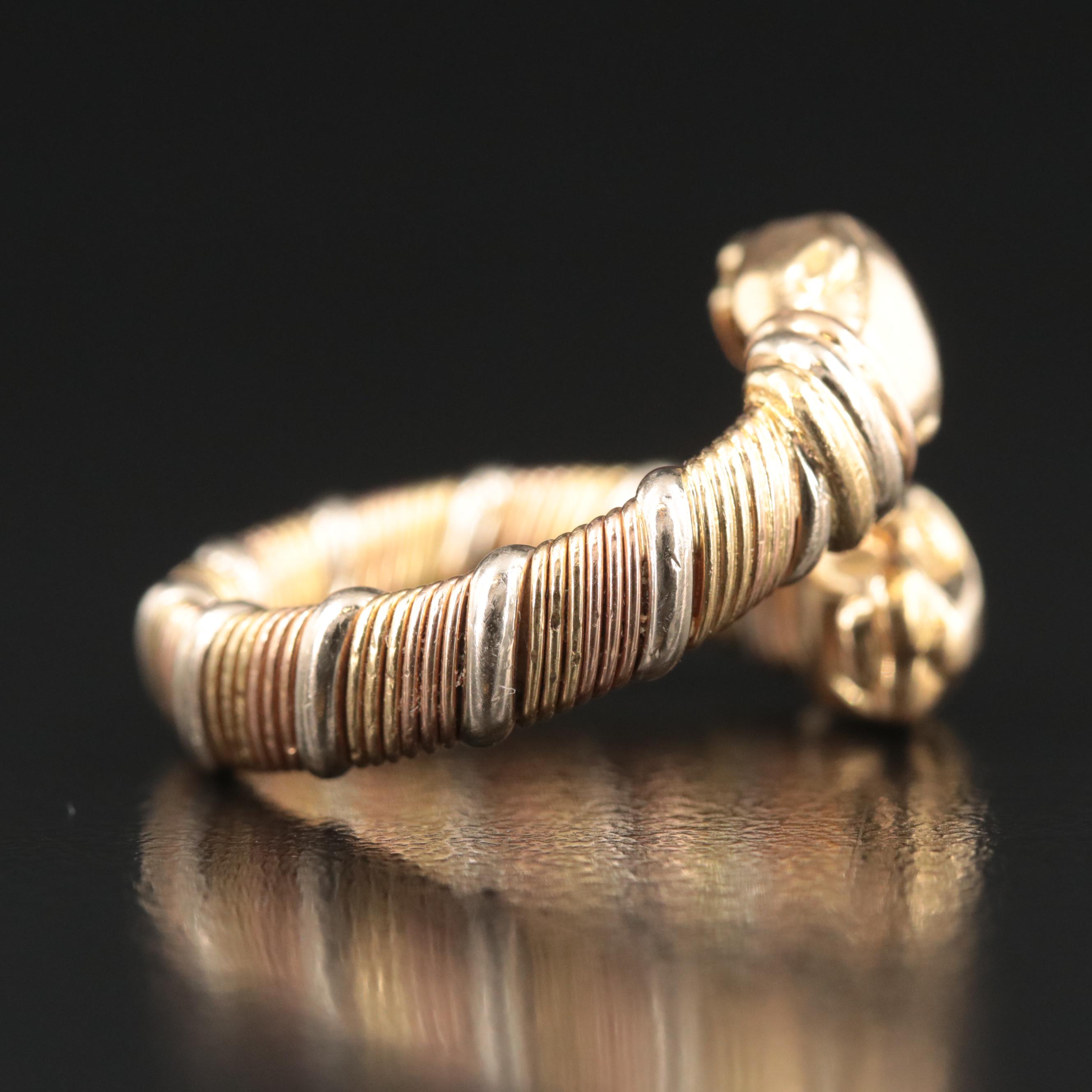 Cartier Panthère de Cartier 18K Tri-Color Gold Wrap Ring