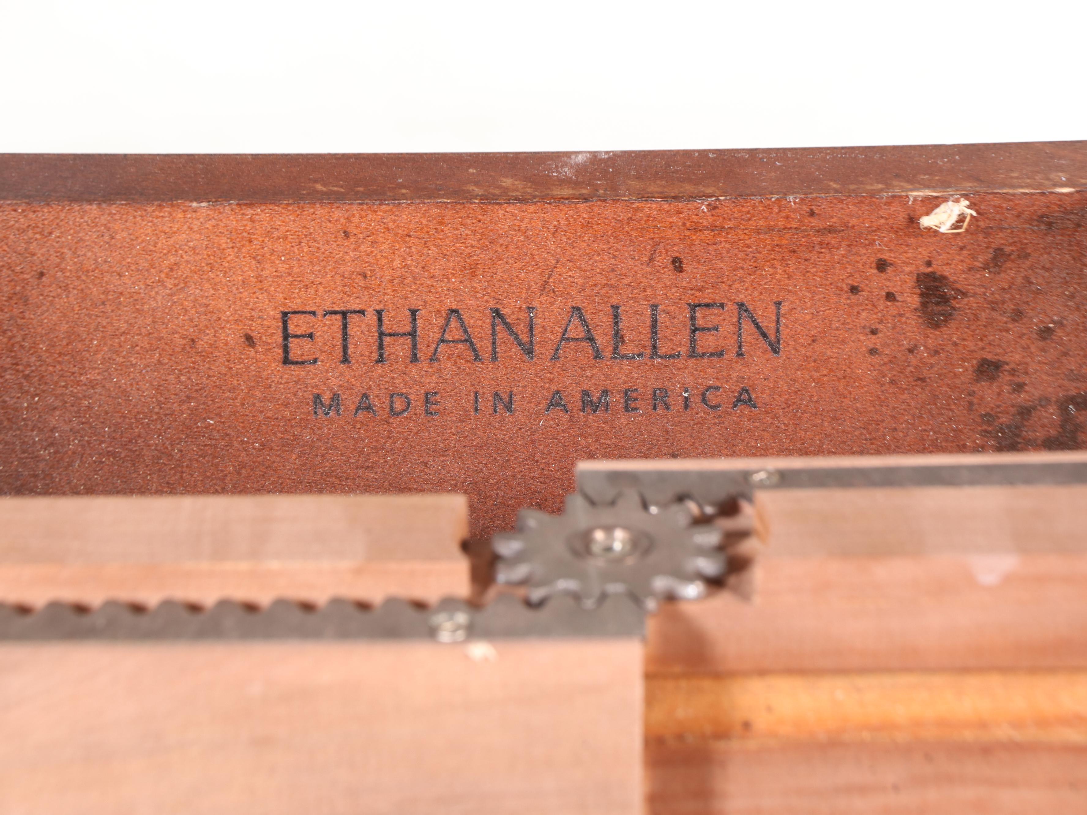 Ethan Allen Wooden Extendable Dining Table, Late 20th Century