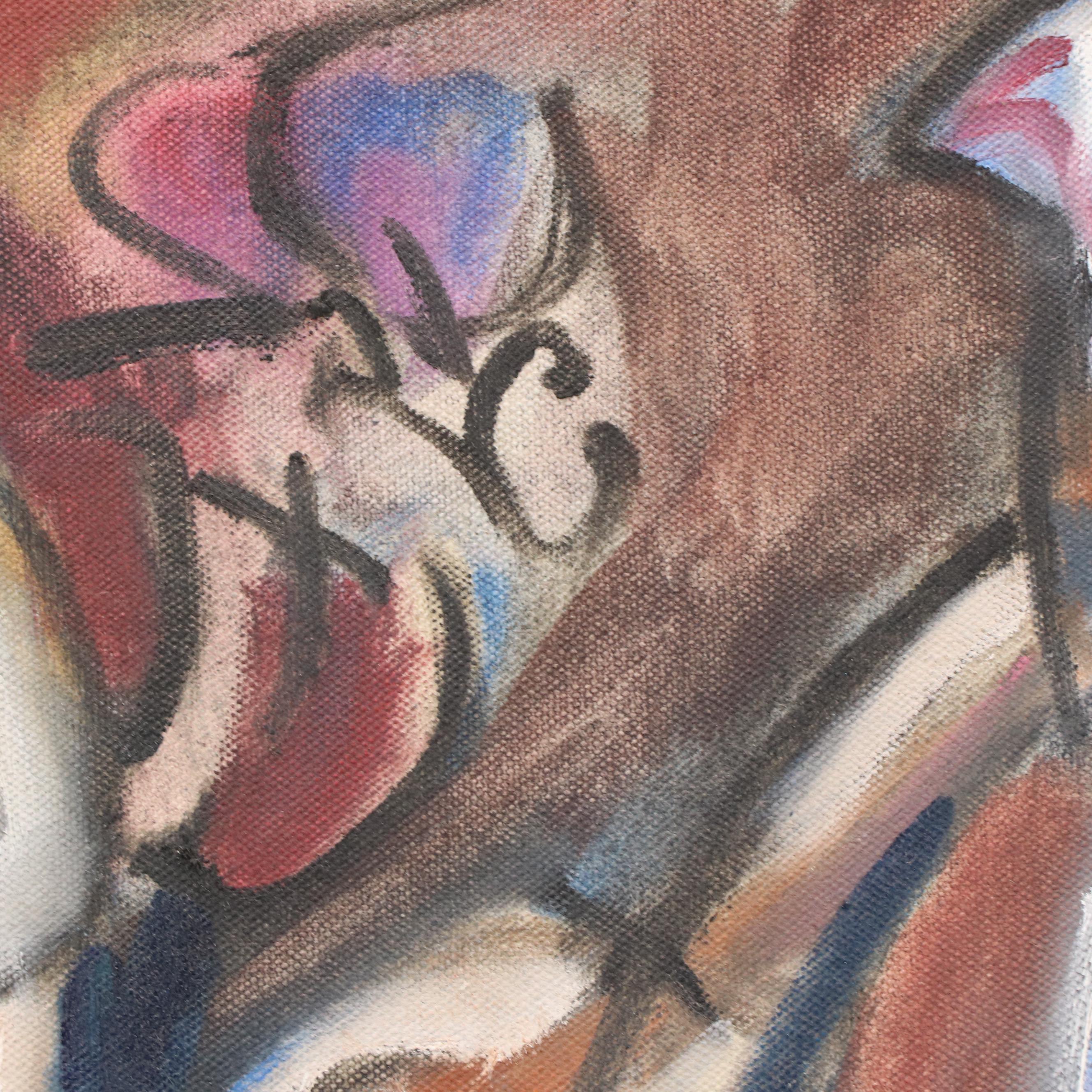 Oil Painting Attributed to Rob Rapp, "Salome and Her Silver Platter"