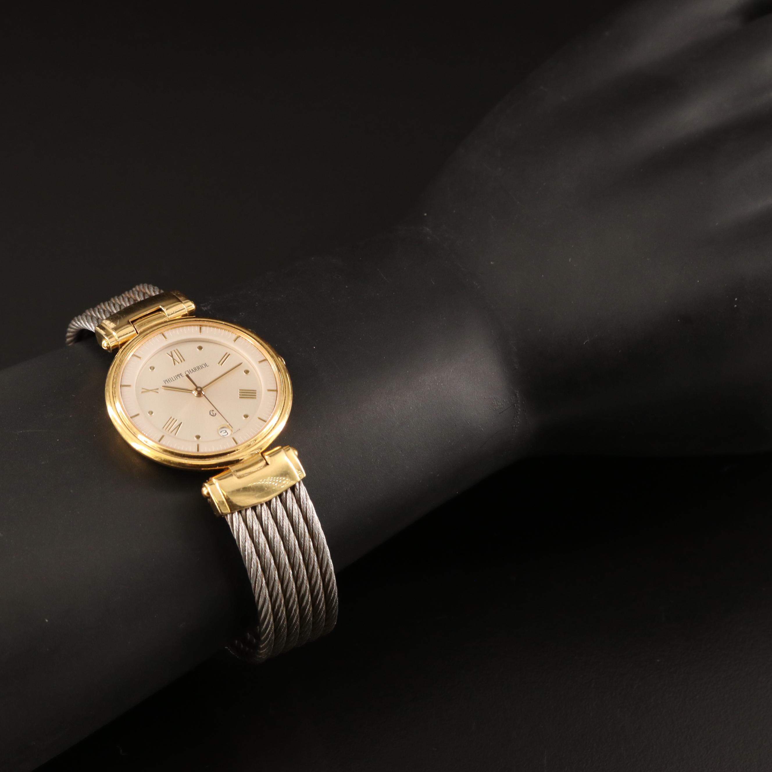 Philippe Charriol Date Two-Tone Watch