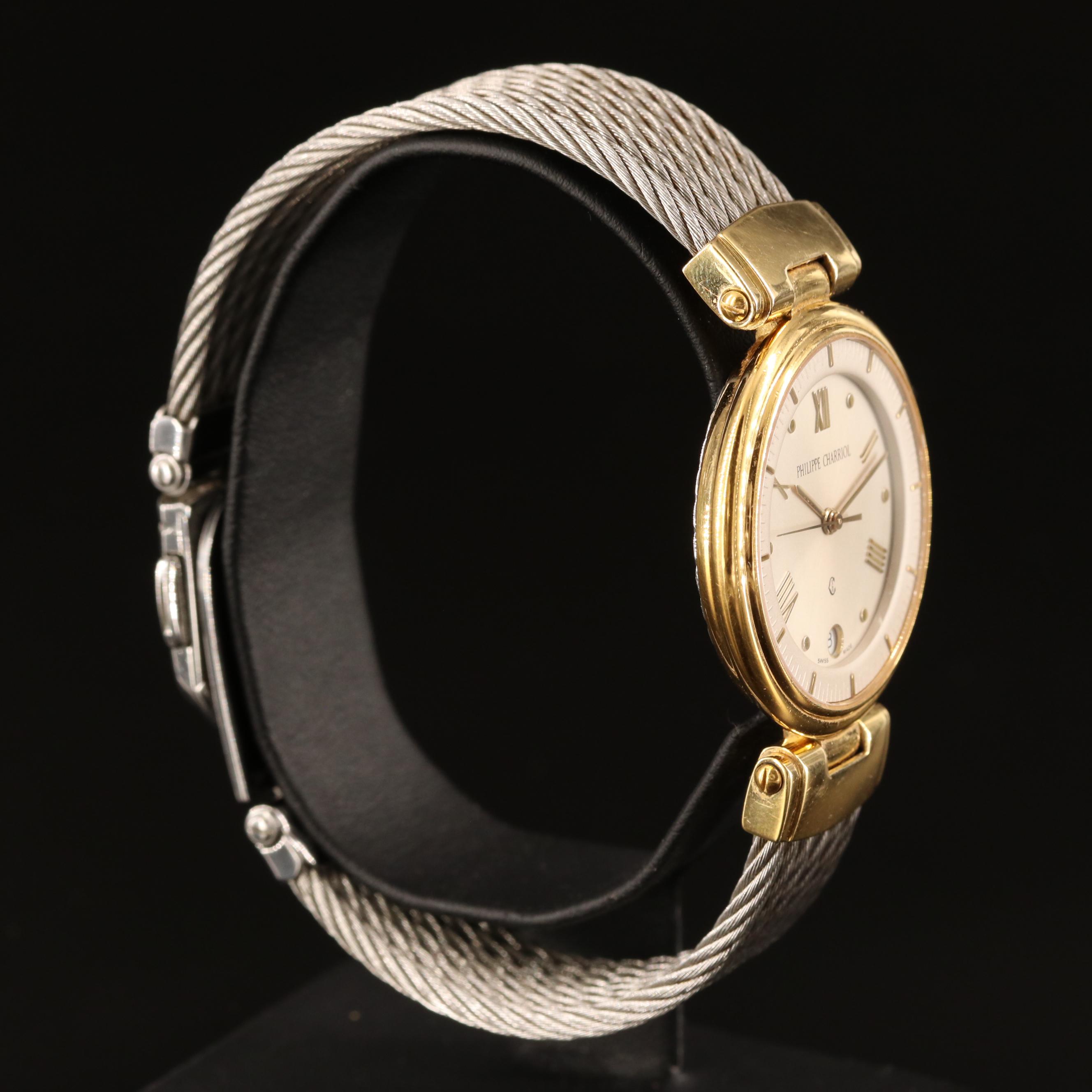 Philippe Charriol Date Two-Tone Watch