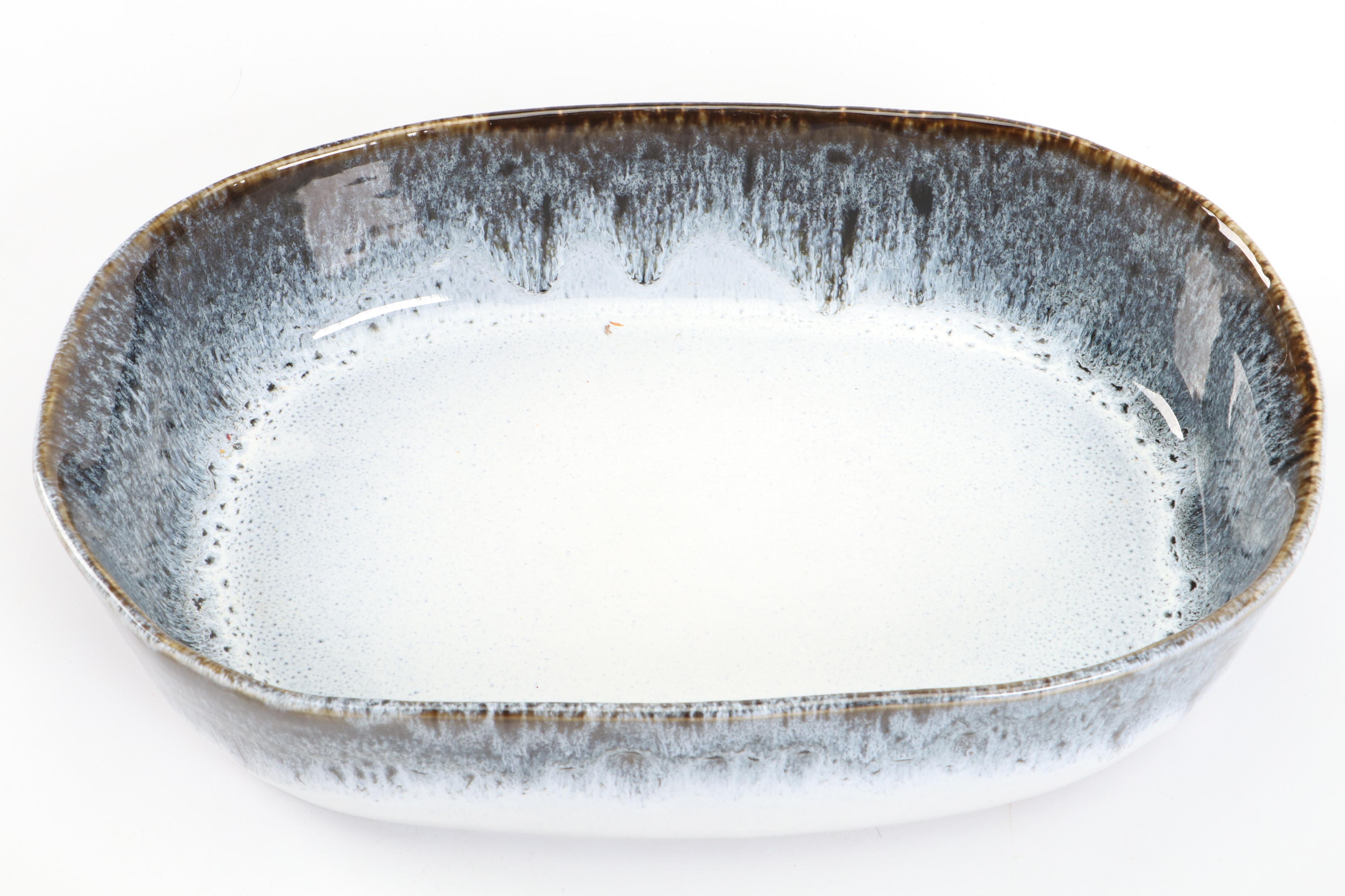 West Elm Ceramic Reactive Glaze Serving Bowls