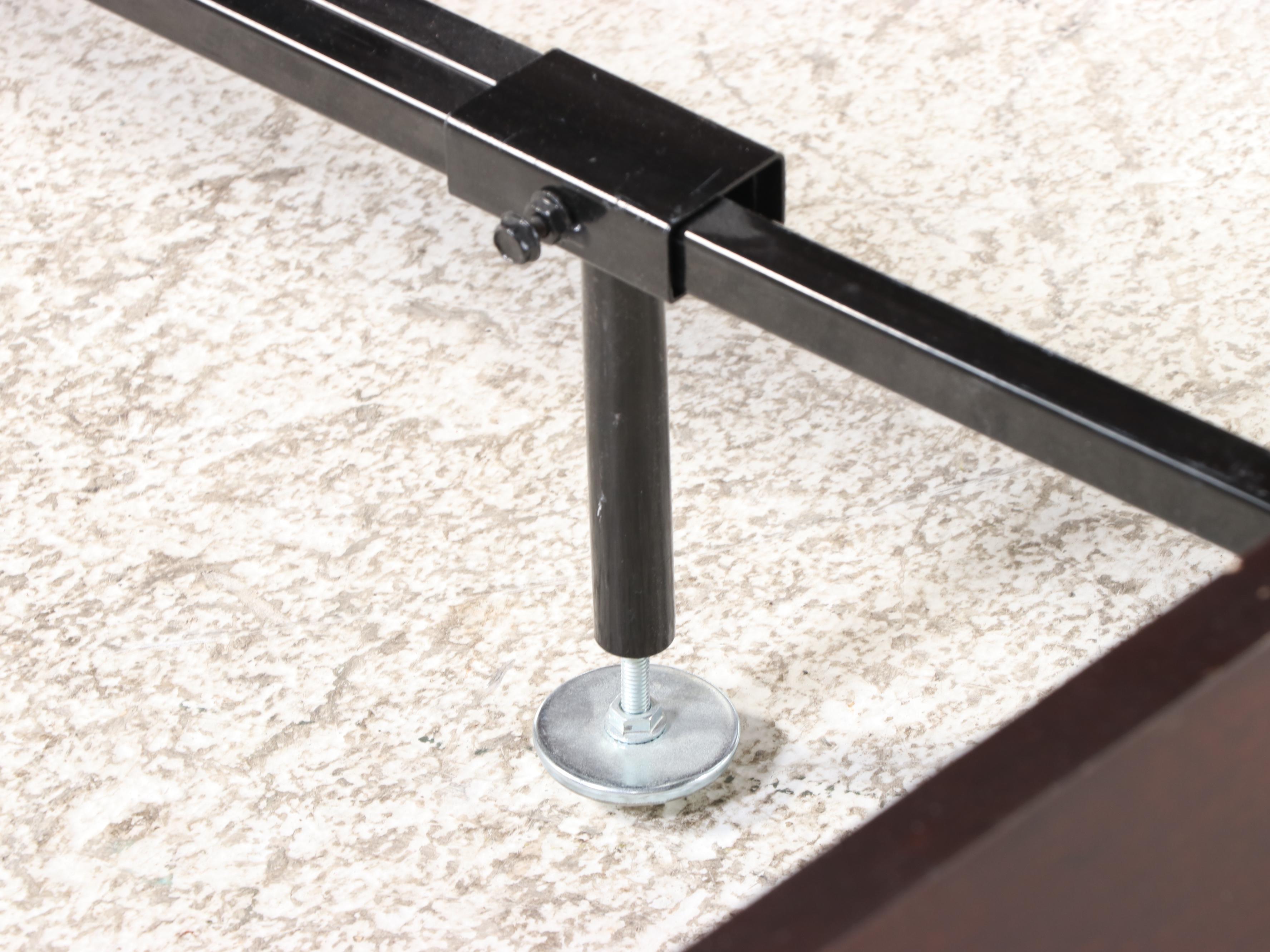 American Drew Mid Century Modern Style Walnut Finish Bed Frame with Storage