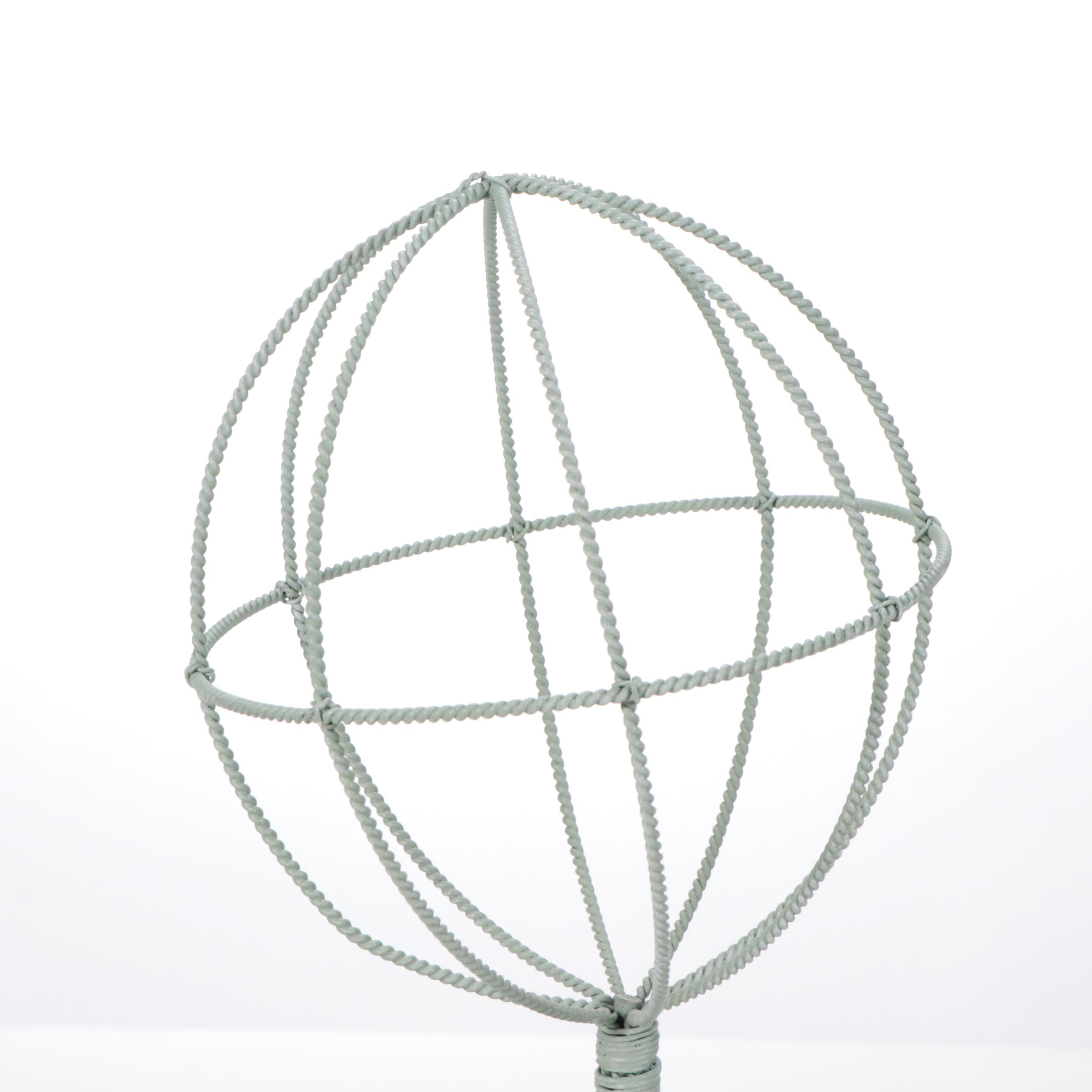 Faux Floral Arrangement in Chanel No. 5 Perfume Bottle Vase with Parrot Figurine