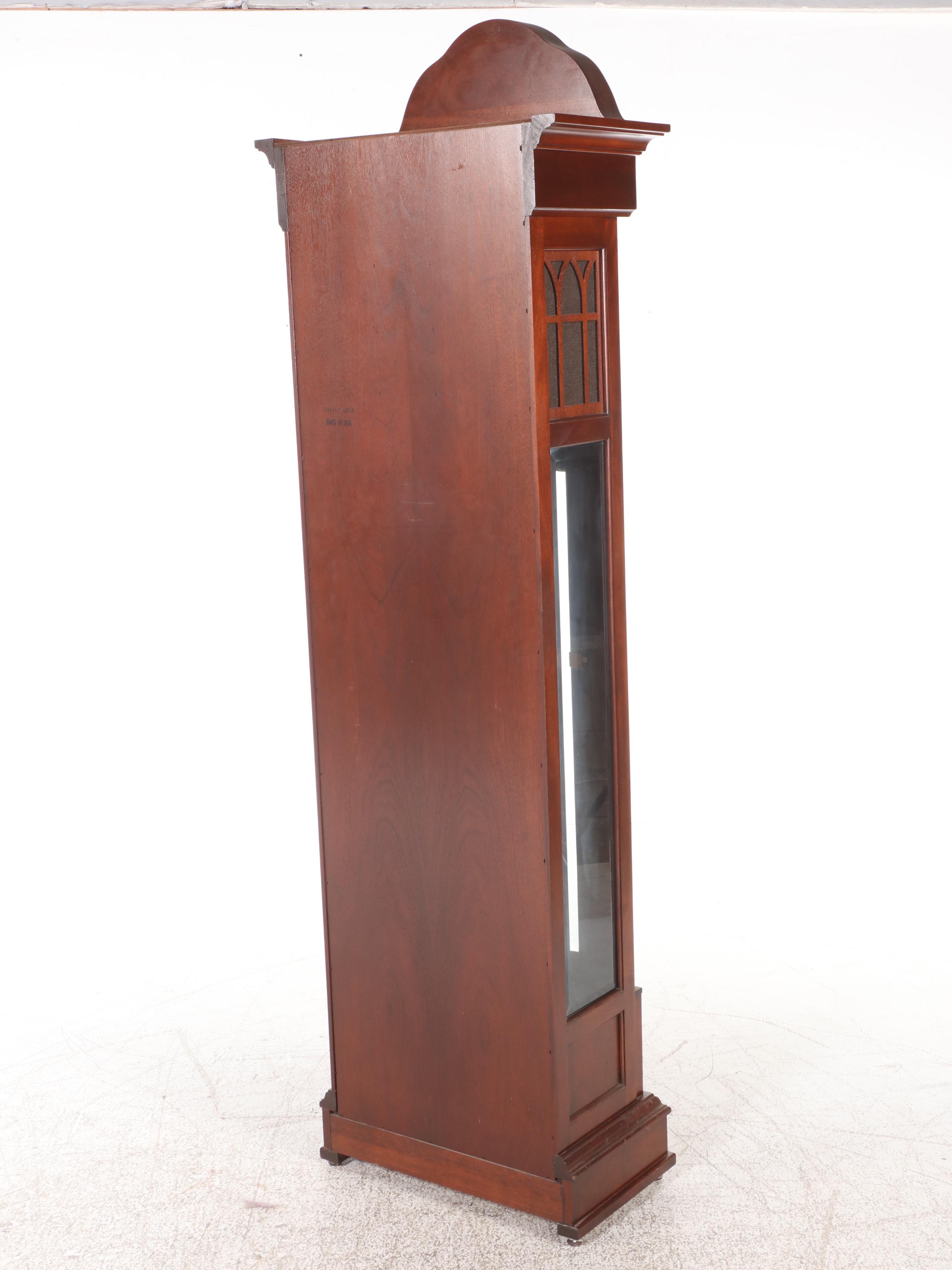 Sligh Cherry Wood Grandfather Clock, Late 20th Century Everything But