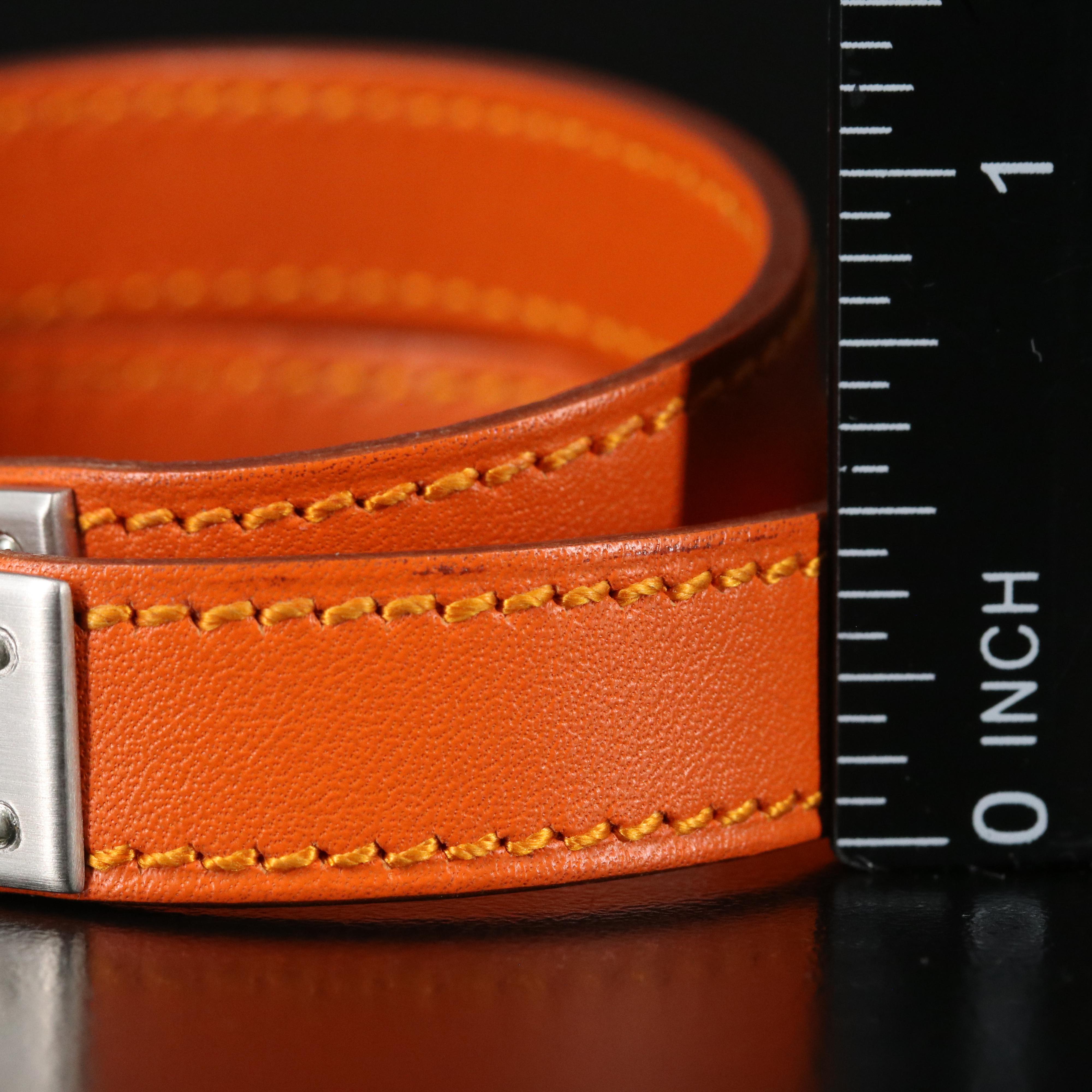 Hermès Kelly Double Tour Leather Bracelet