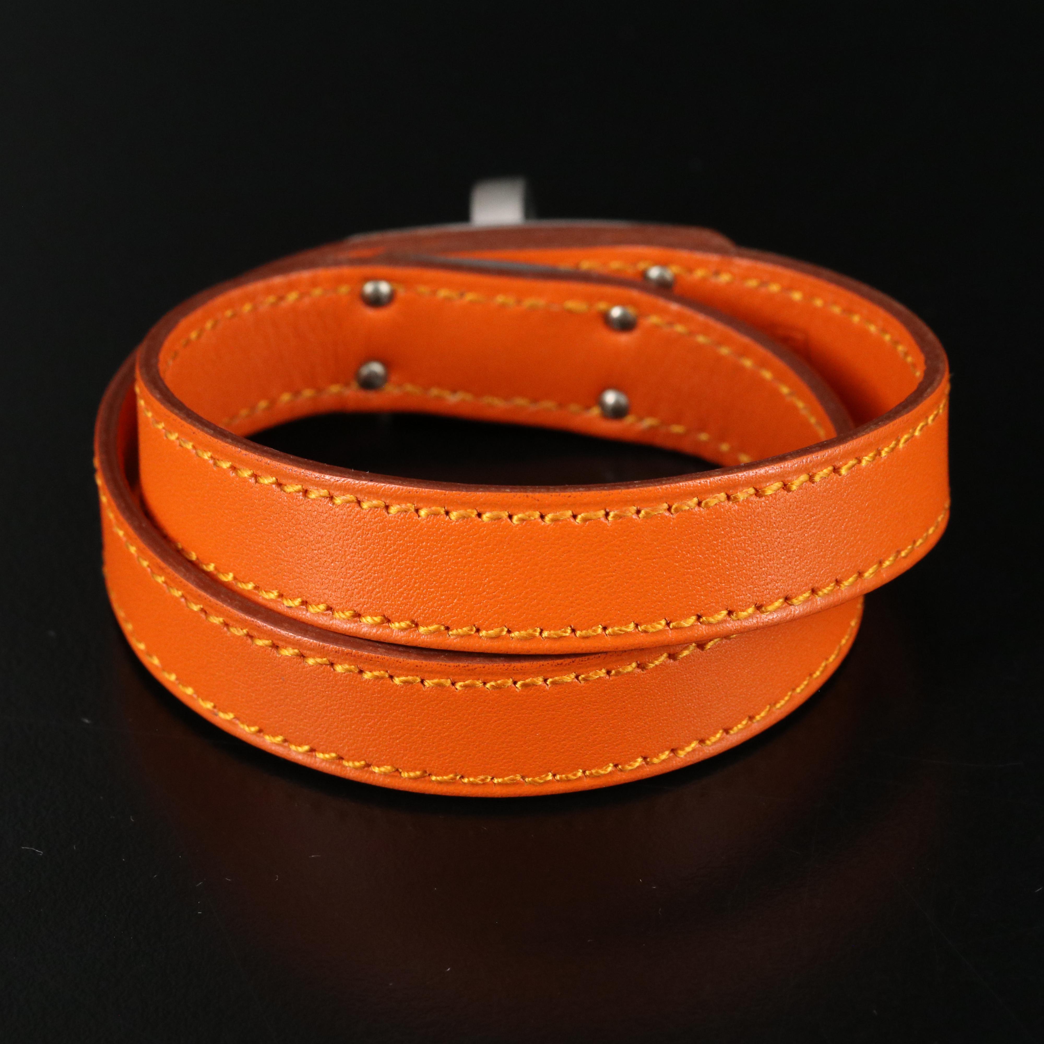 Hermès Kelly Double Tour Leather Bracelet
