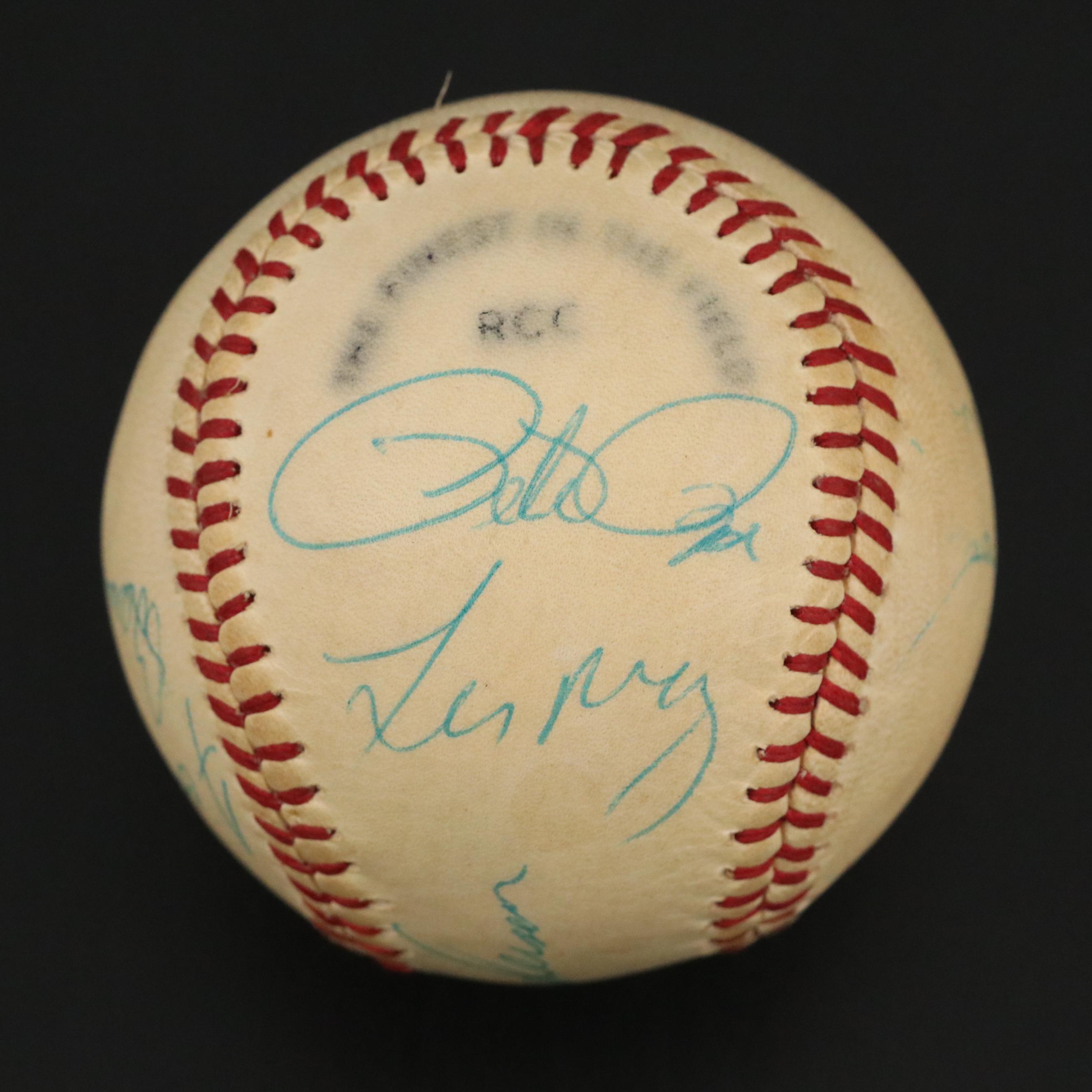 1970s Cincinnati Reds Team-Signed Baseball Featuring Pete Rose and More