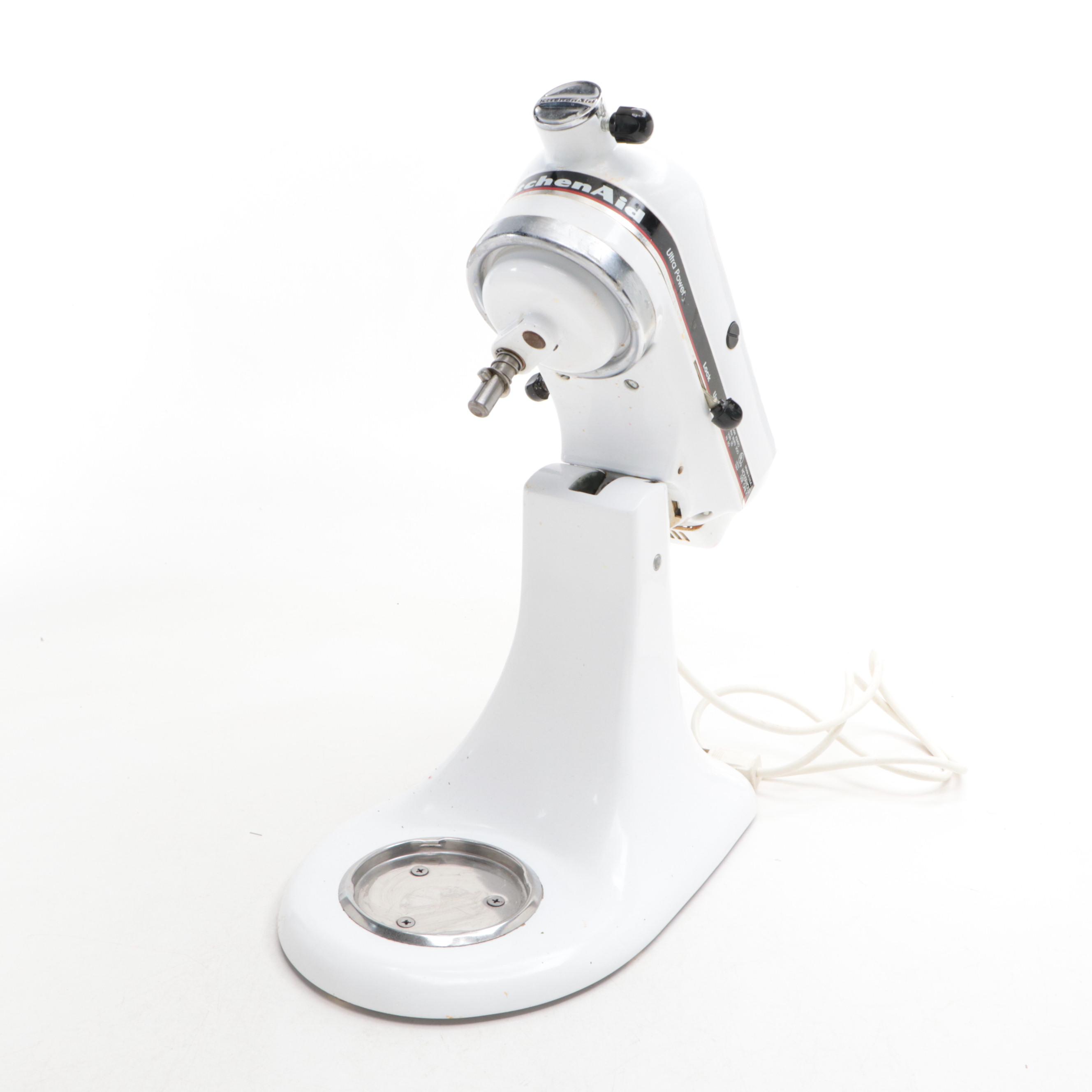 KitchenAid KSM90 White Tilt-Head Mixer with Attachments