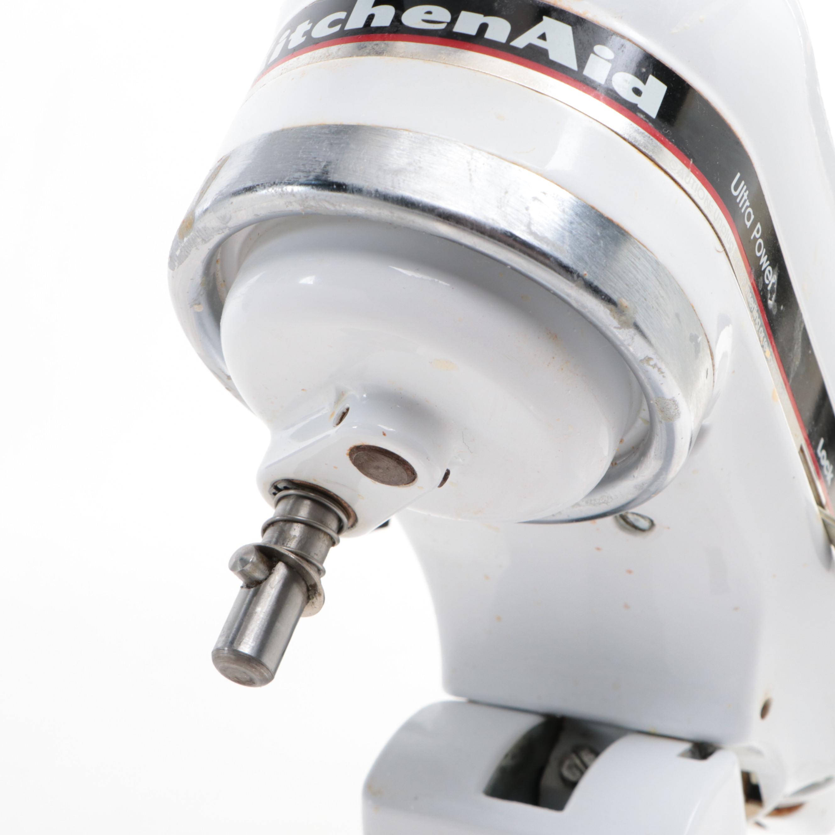 KitchenAid KSM90 White Tilt-Head Mixer with Attachments