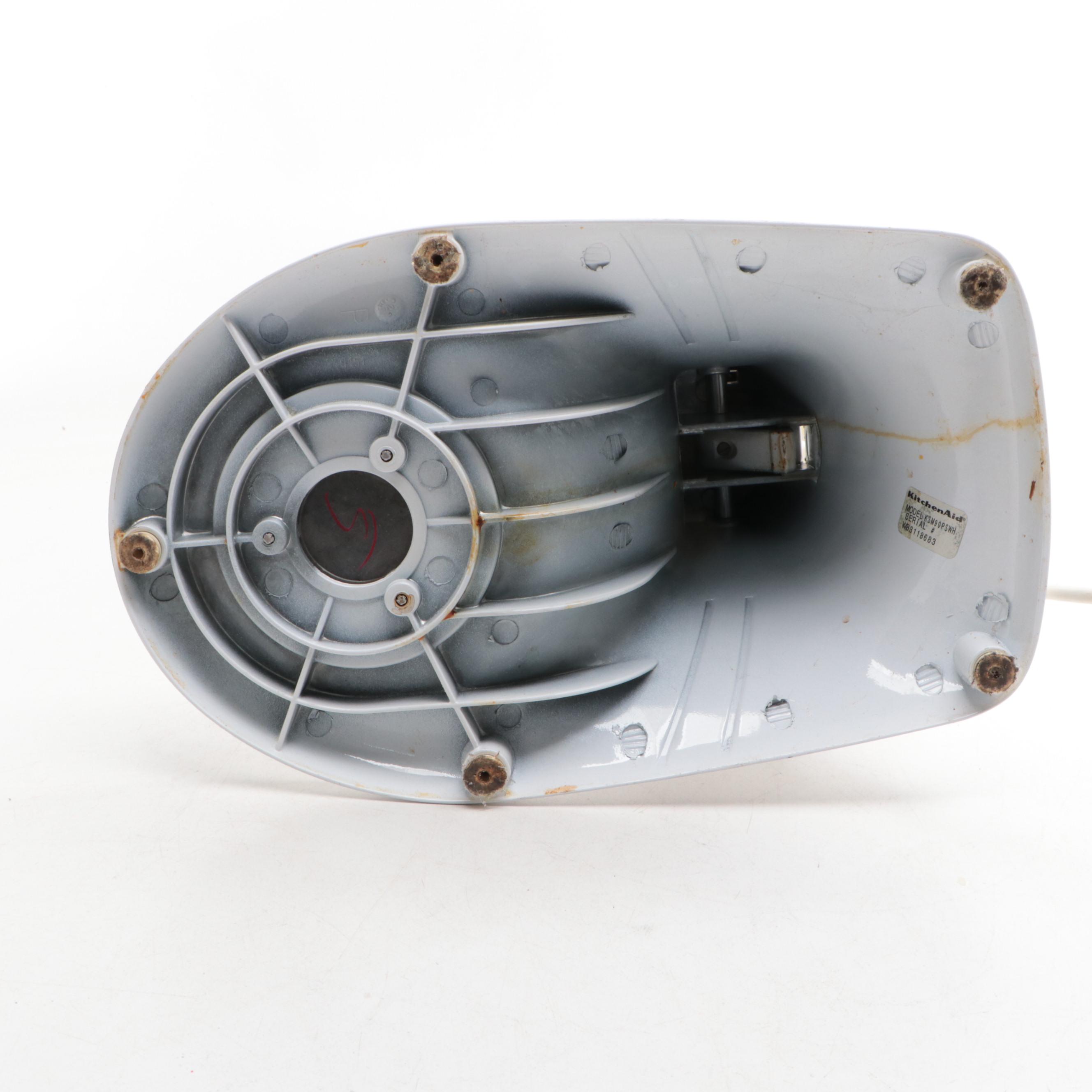 KitchenAid KSM90 White Tilt-Head Mixer with Attachments