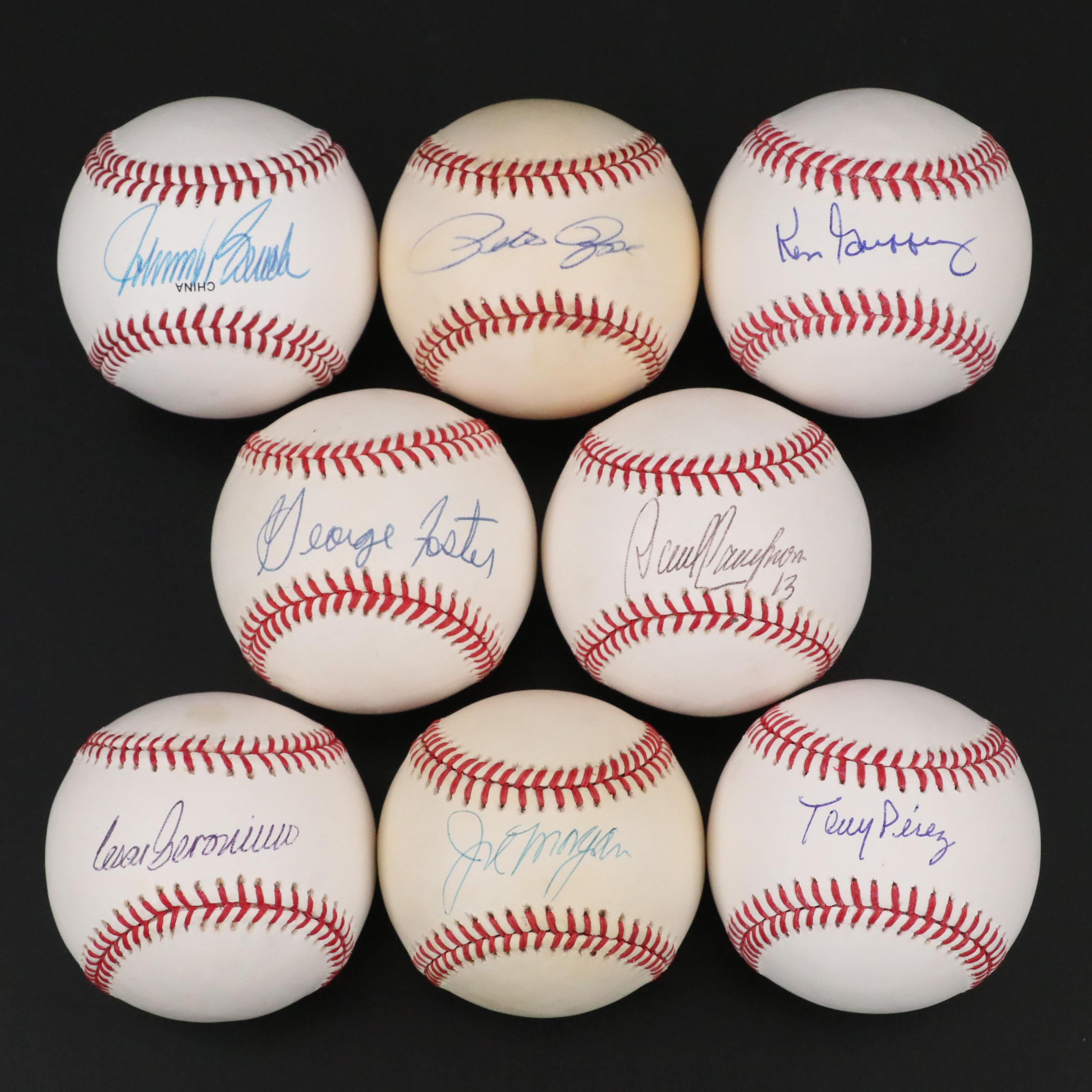 "The Great Eight" Signed Baseballs Featuring Pete Rose and More
