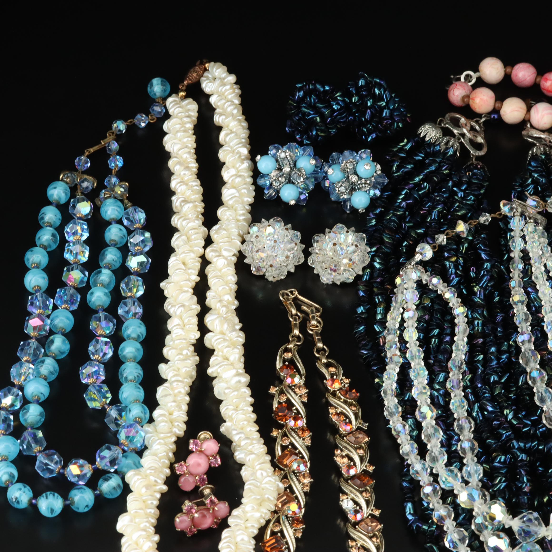 Vintage Jewelry Collection Featuring Coro, Vendome and Aurora Borealis