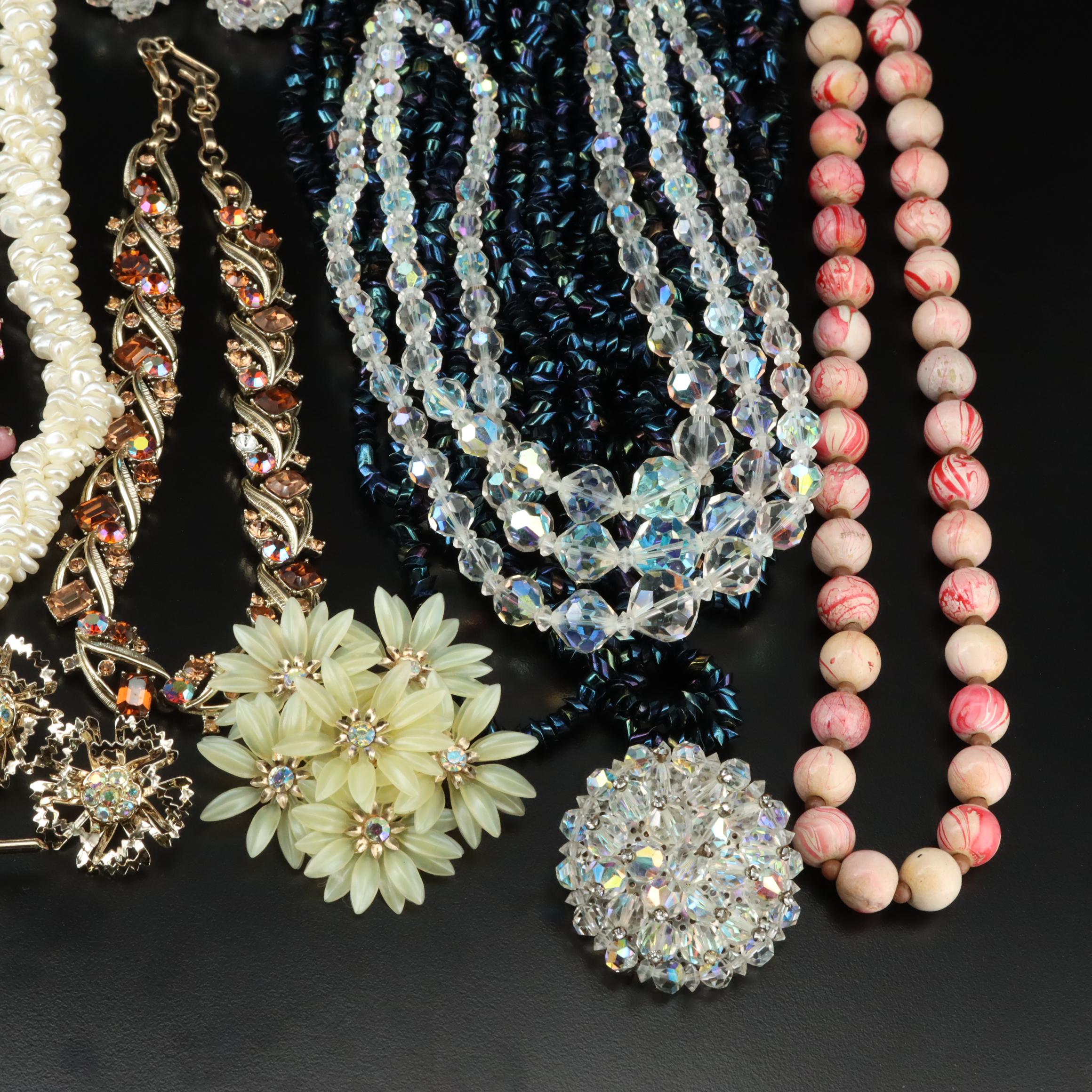 Vintage Jewelry Collection Featuring Coro, Vendome and Aurora Borealis