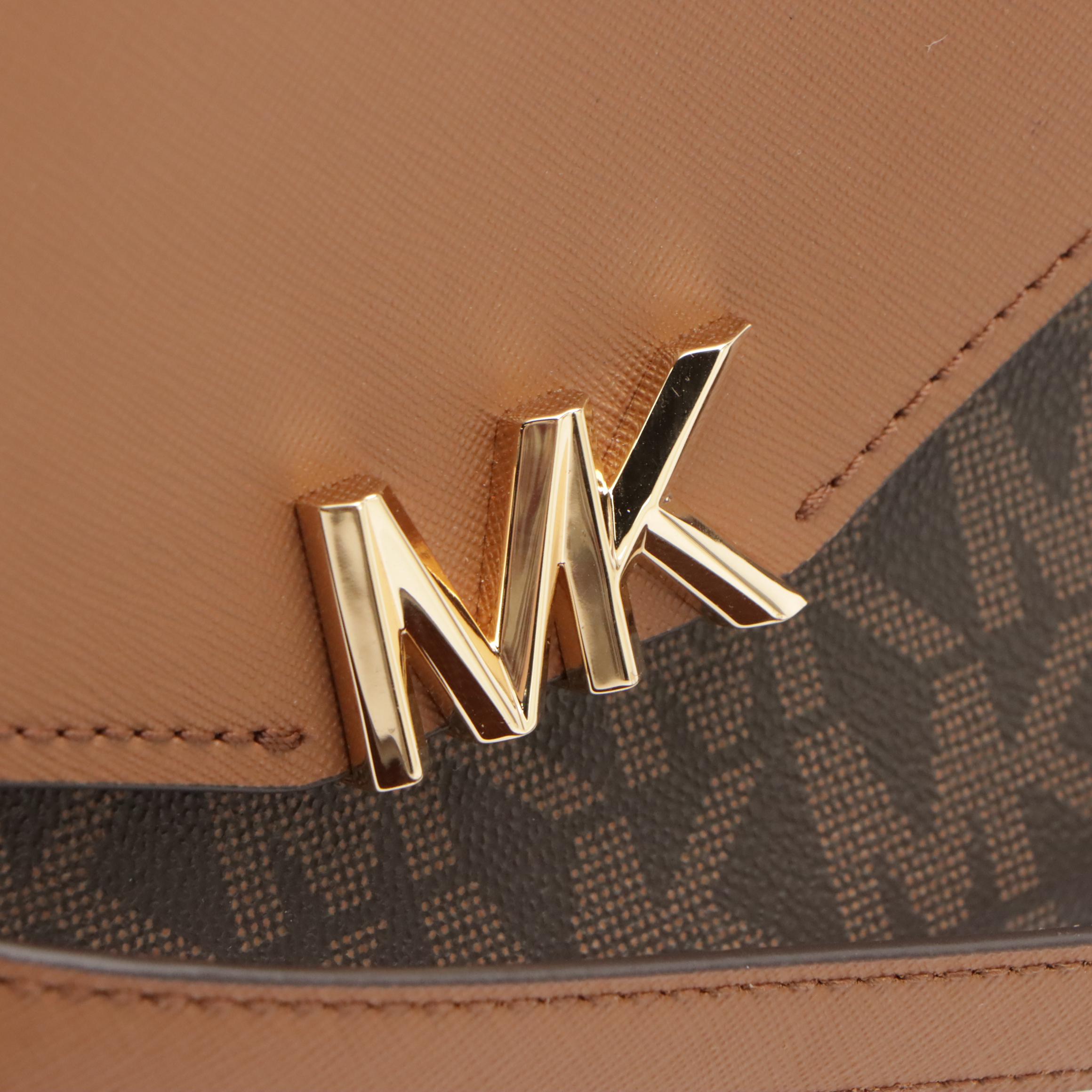 Michael Kors Sinclair Shopper Tote and Sylvia Front Flap Shoulder Bag in Canvas