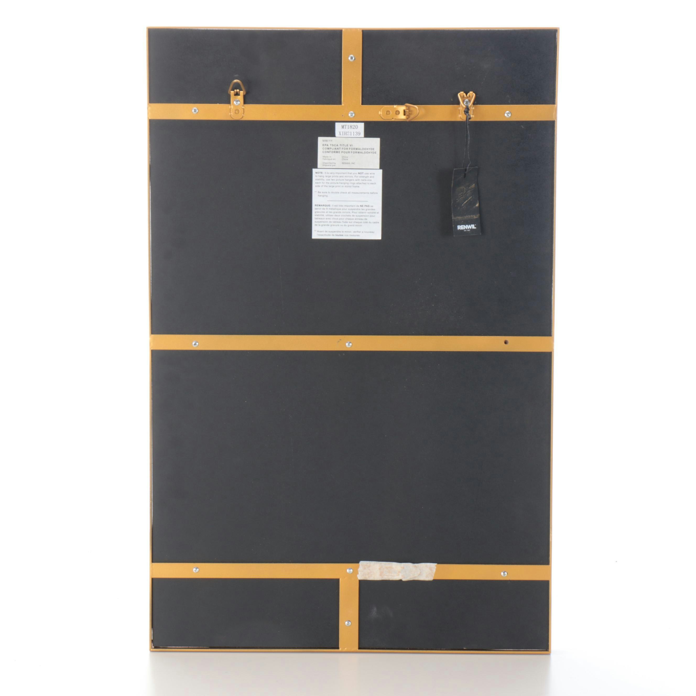 Renwil "Florence" Gilt Iron Wall Mirror