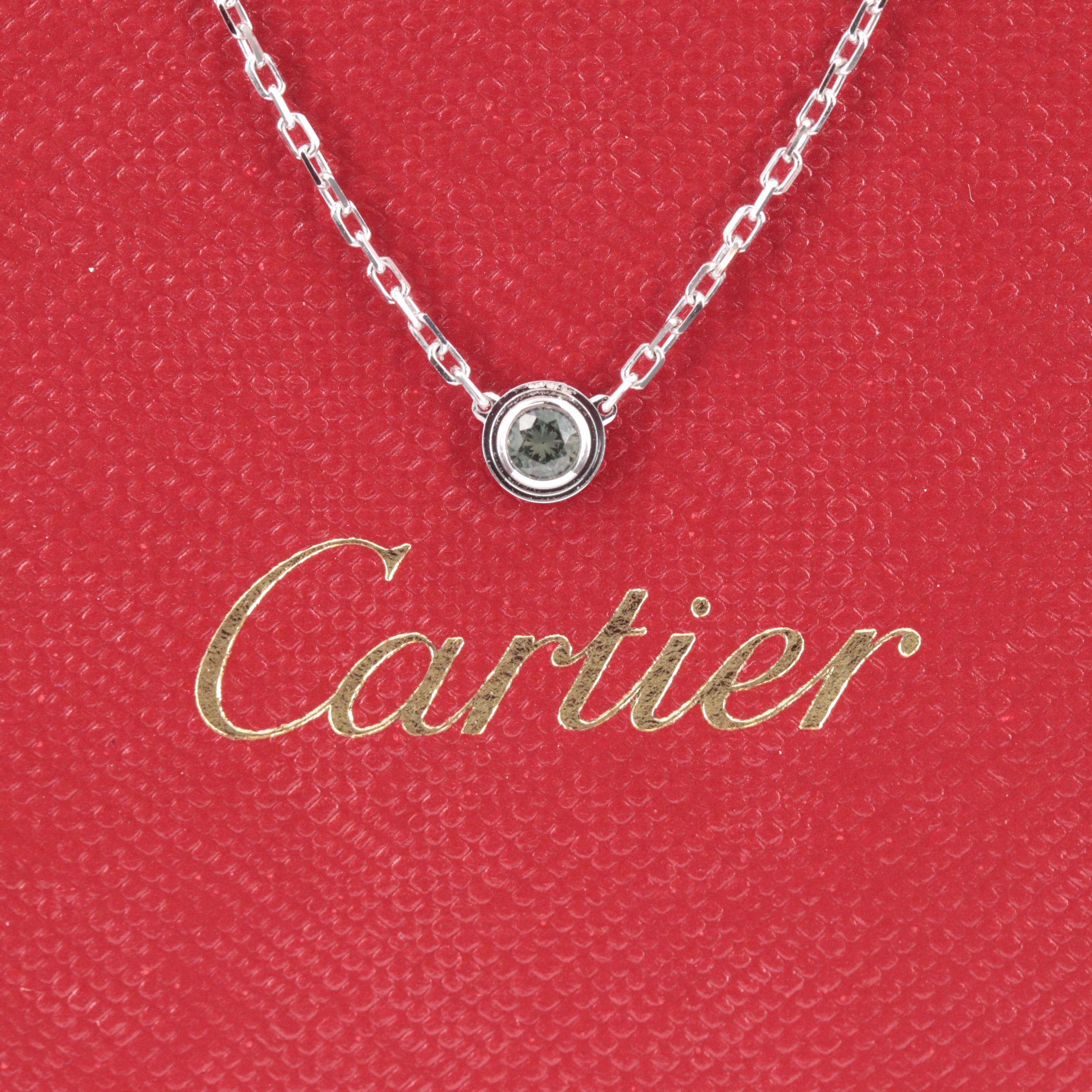 Cartier Leger de Cartier 18K Green Sapphire Necklace