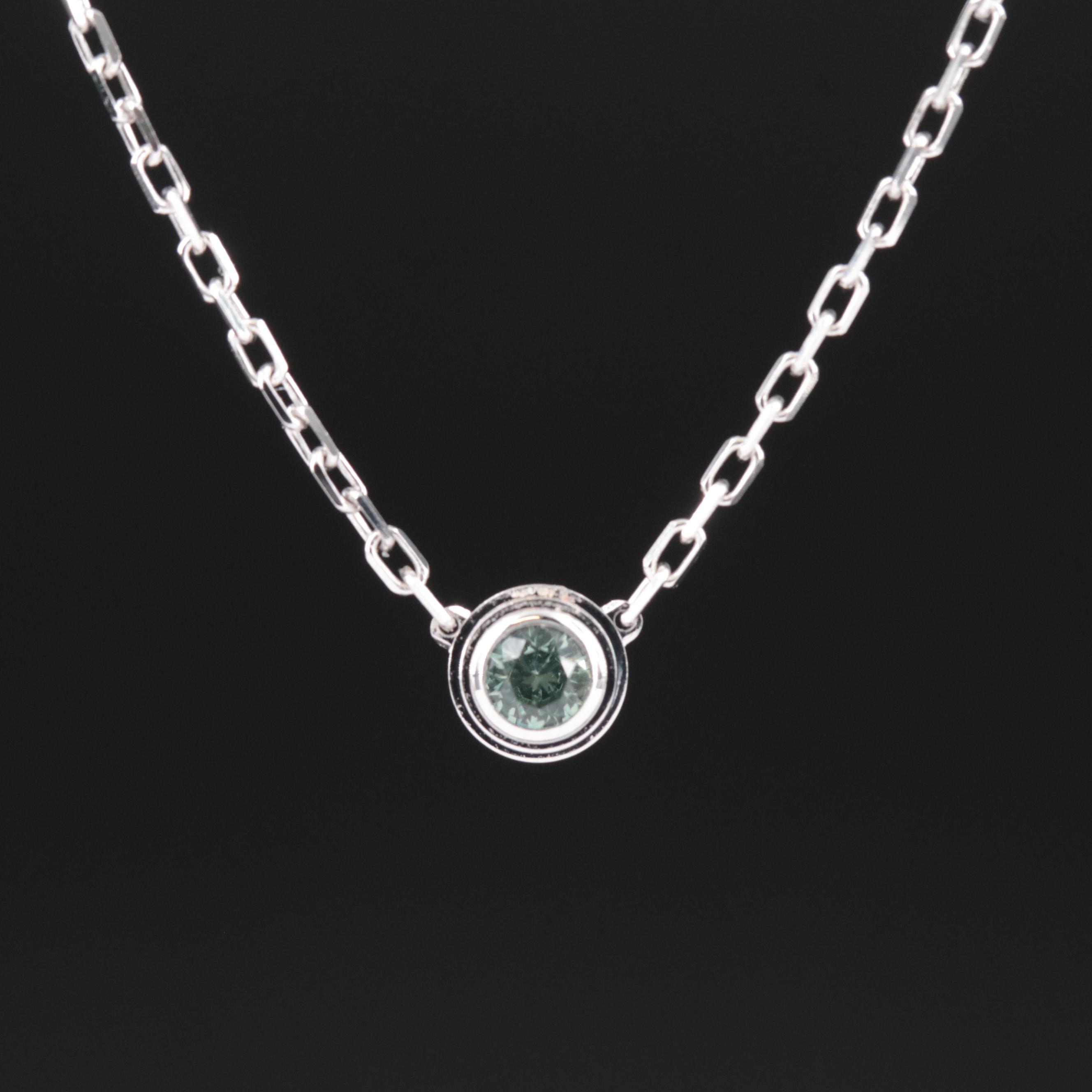 Cartier Leger de Cartier 18K Green Sapphire Necklace