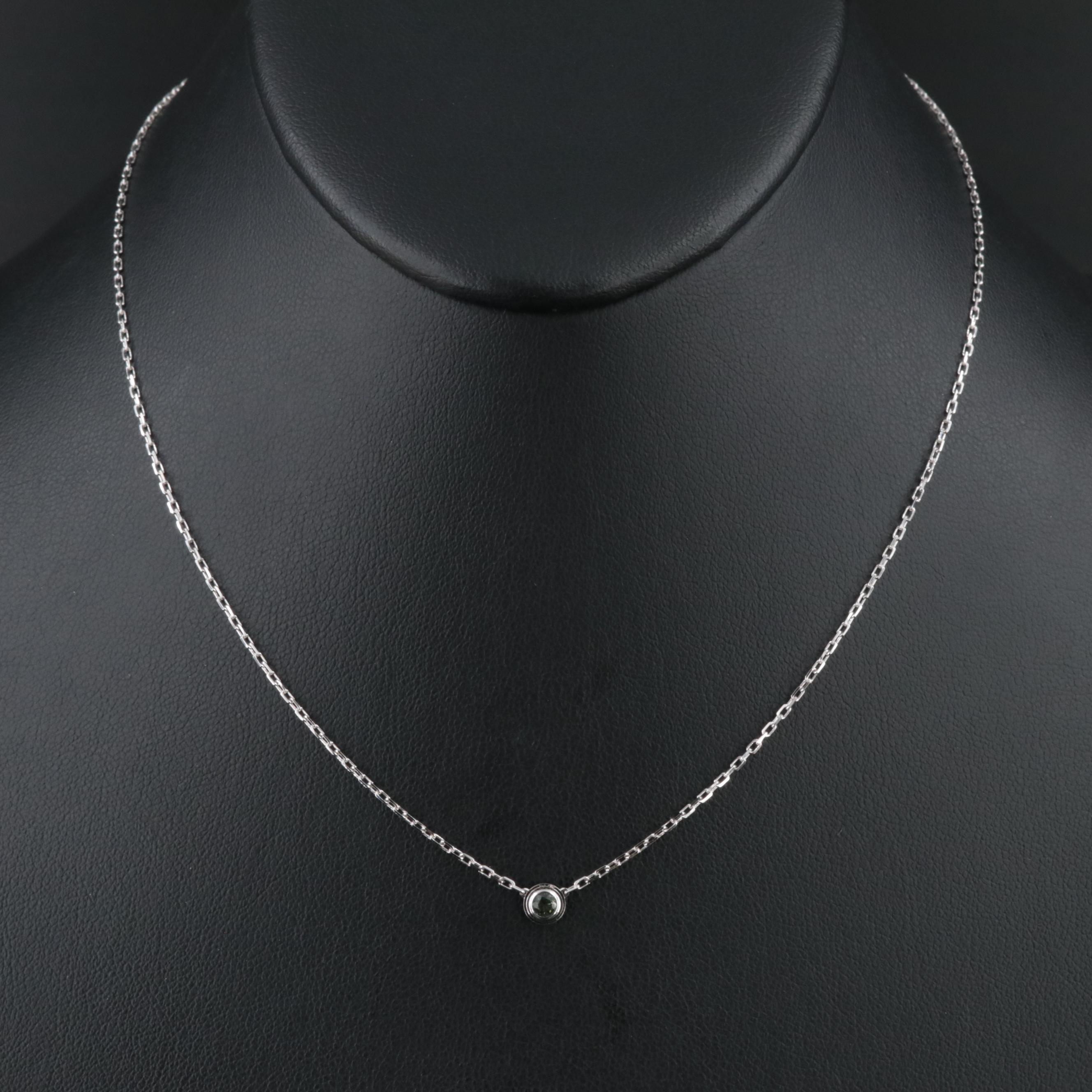 Cartier Leger de Cartier 18K Green Sapphire Necklace