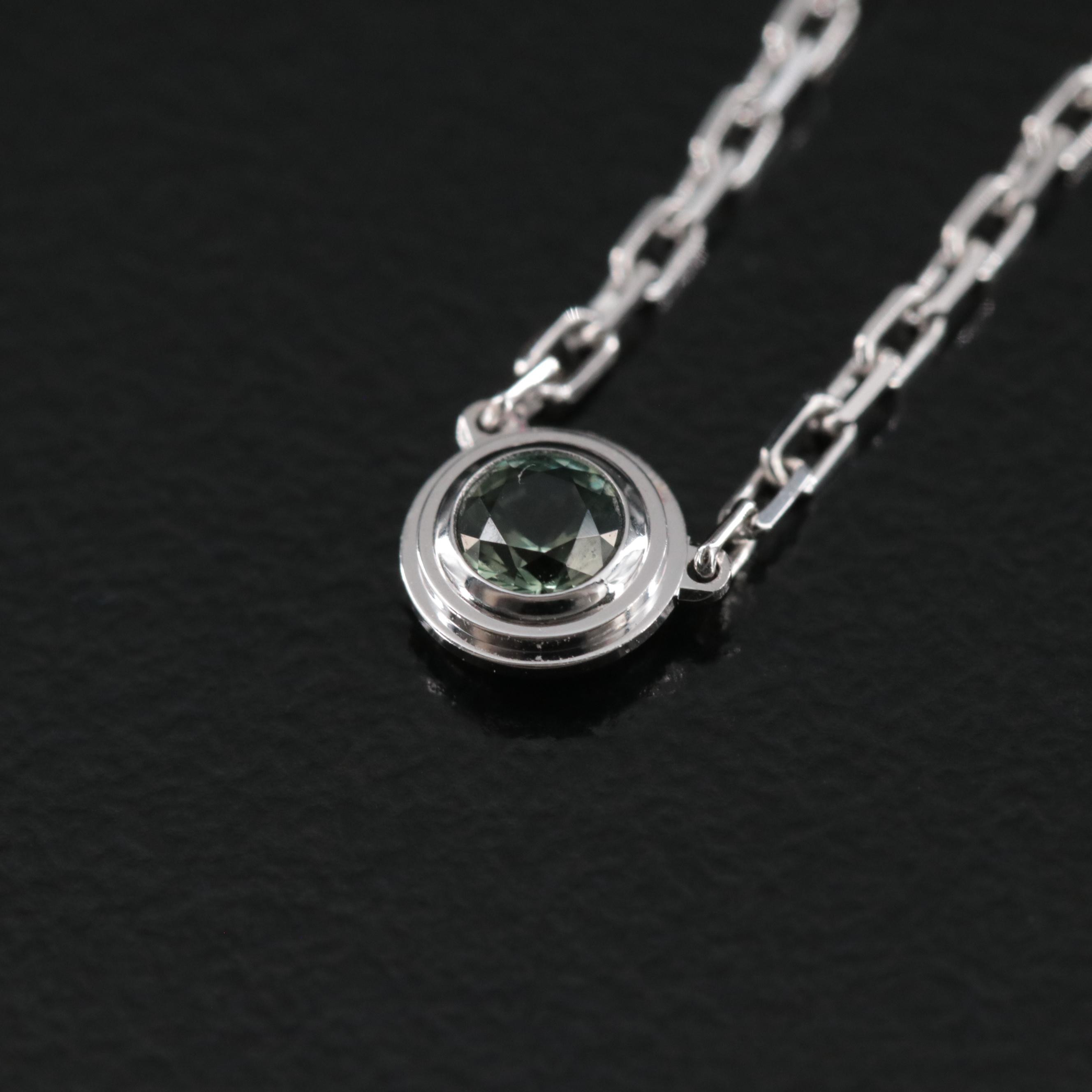 Cartier Leger de Cartier 18K Green Sapphire Necklace
