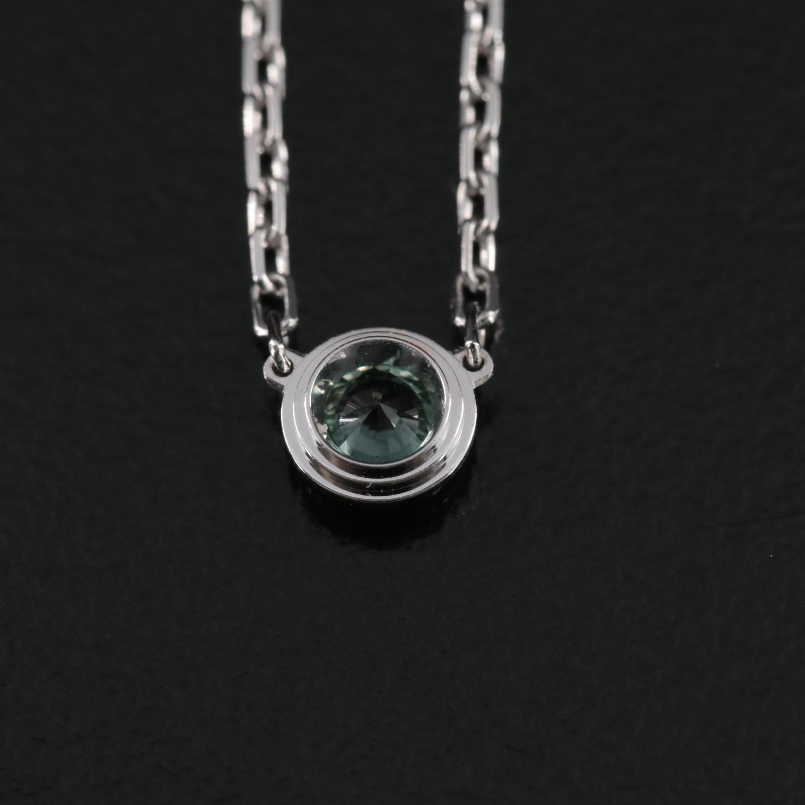 Cartier Leger de Cartier 18K Green Sapphire Necklace