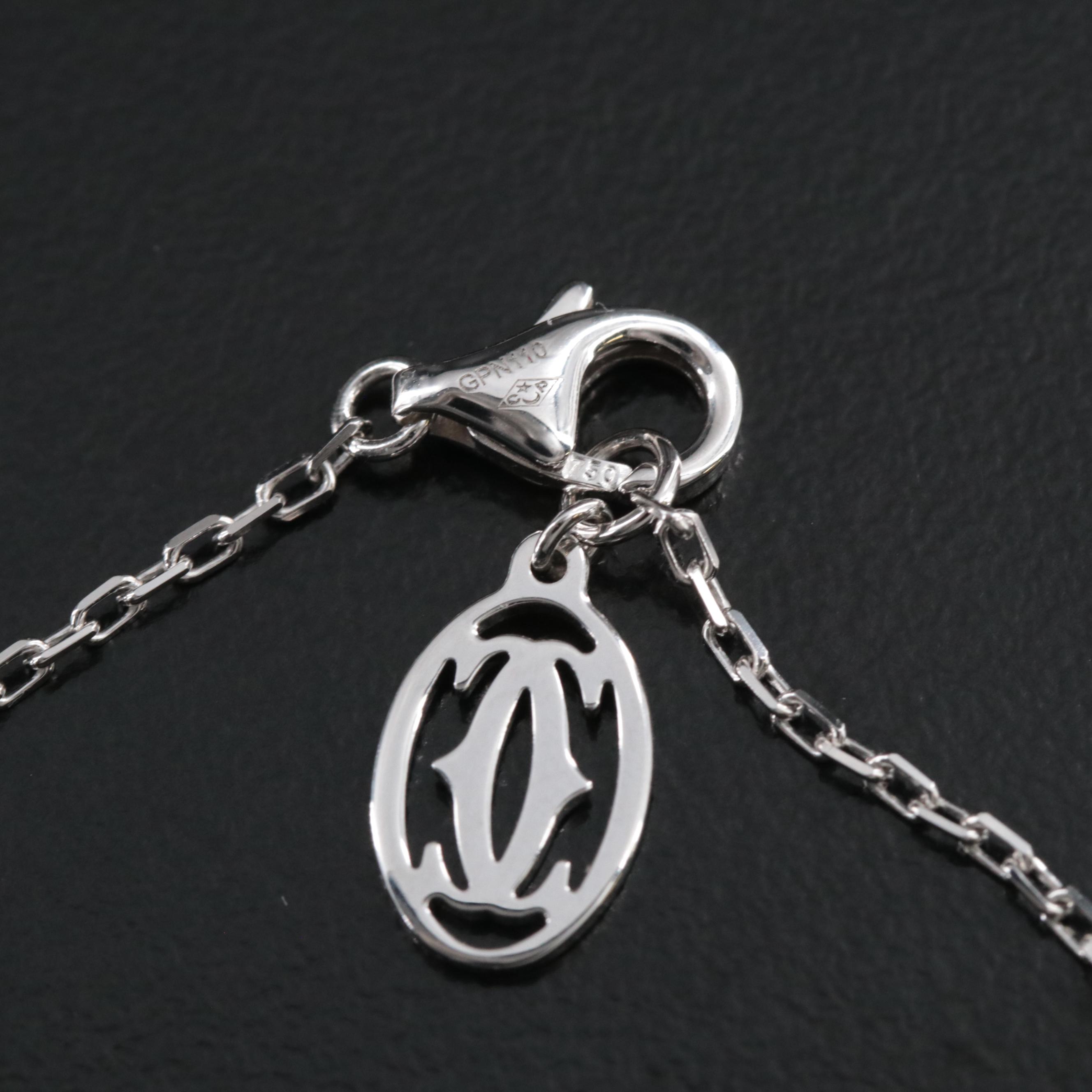 Cartier Leger de Cartier 18K Green Sapphire Necklace