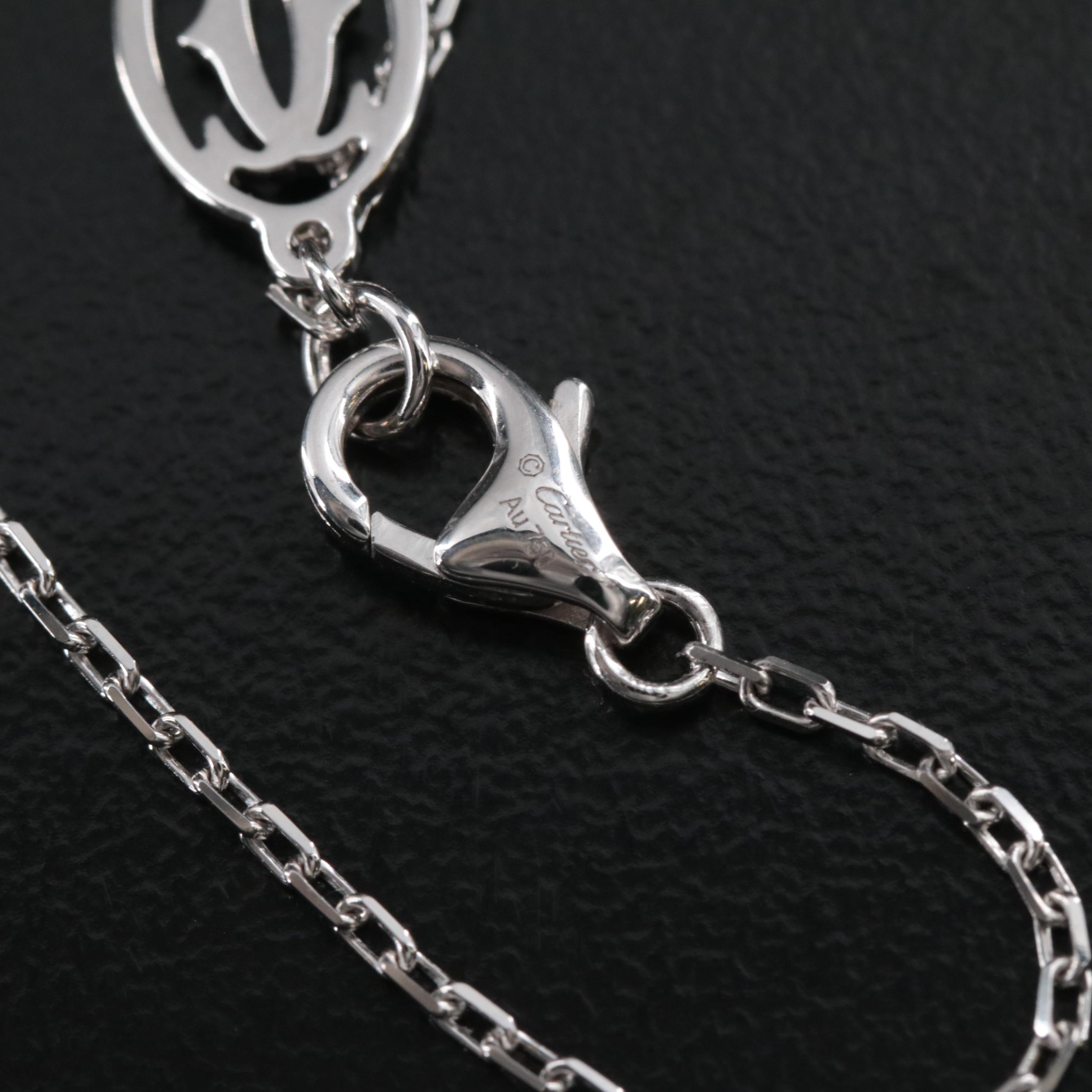 Cartier Leger de Cartier 18K Green Sapphire Necklace