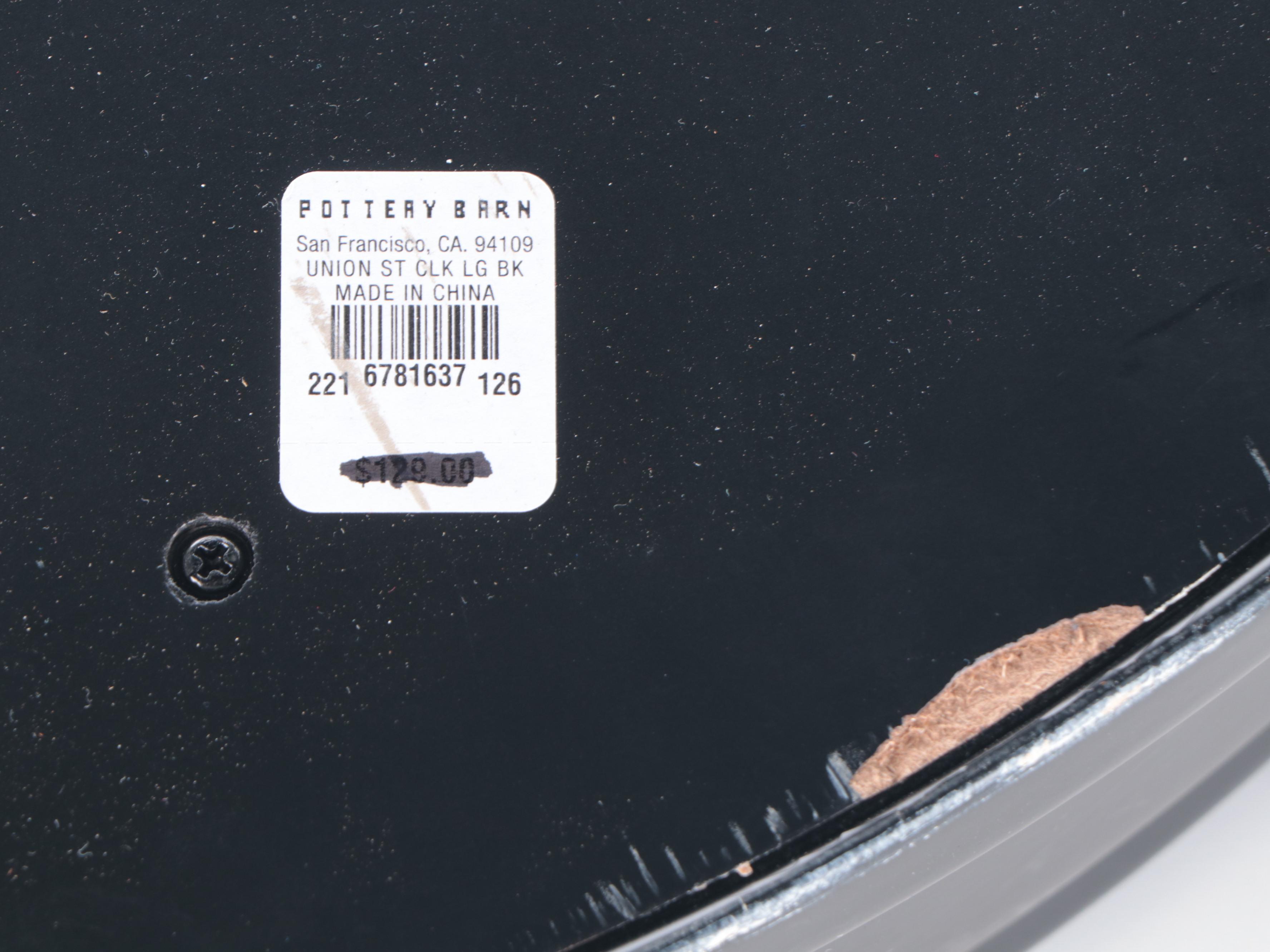 Pottery Barn Union Station Wall Clock